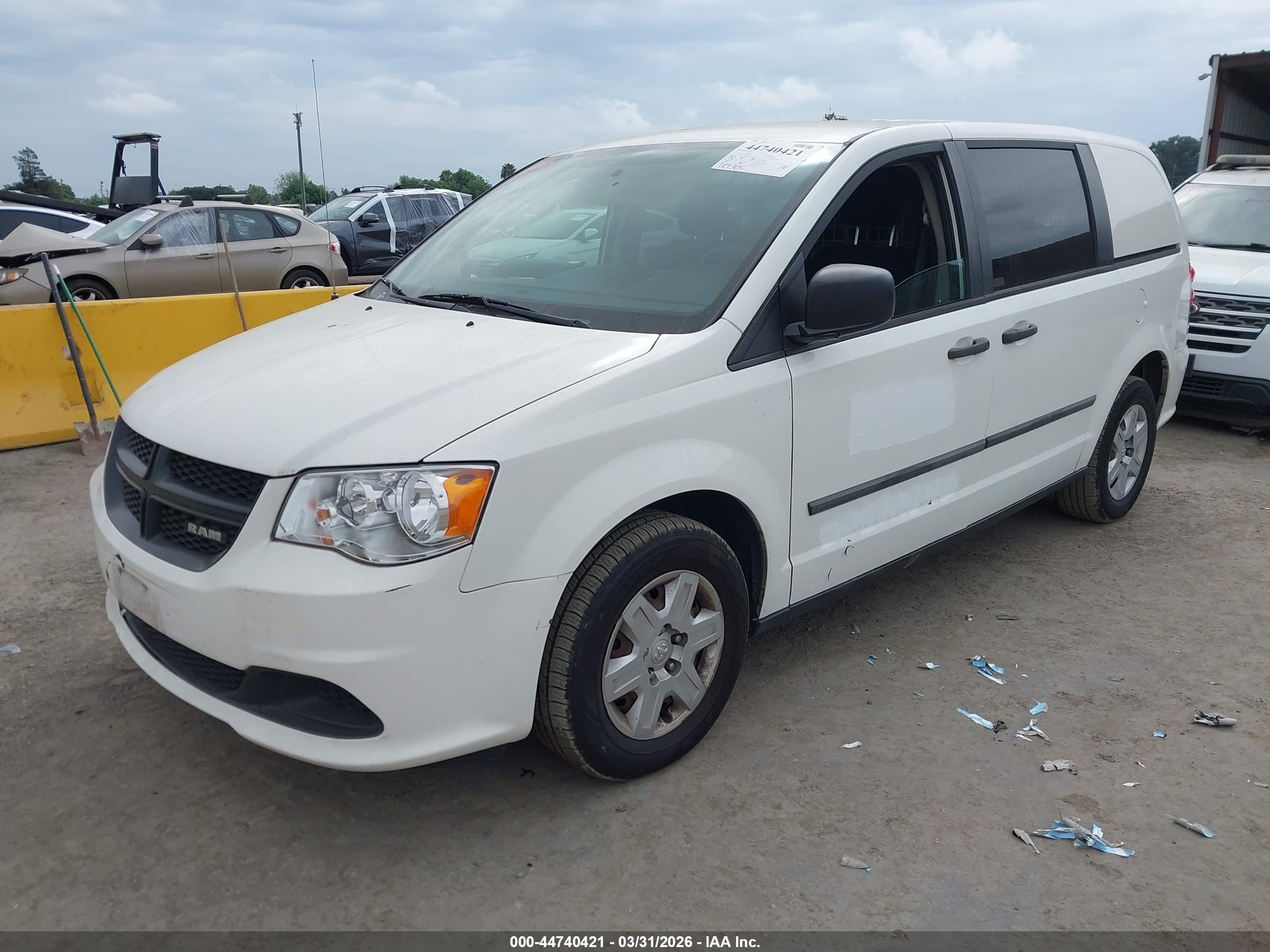 2013 Ram Cargo Tradesman White vin: 2C4JRGAG5DR680486