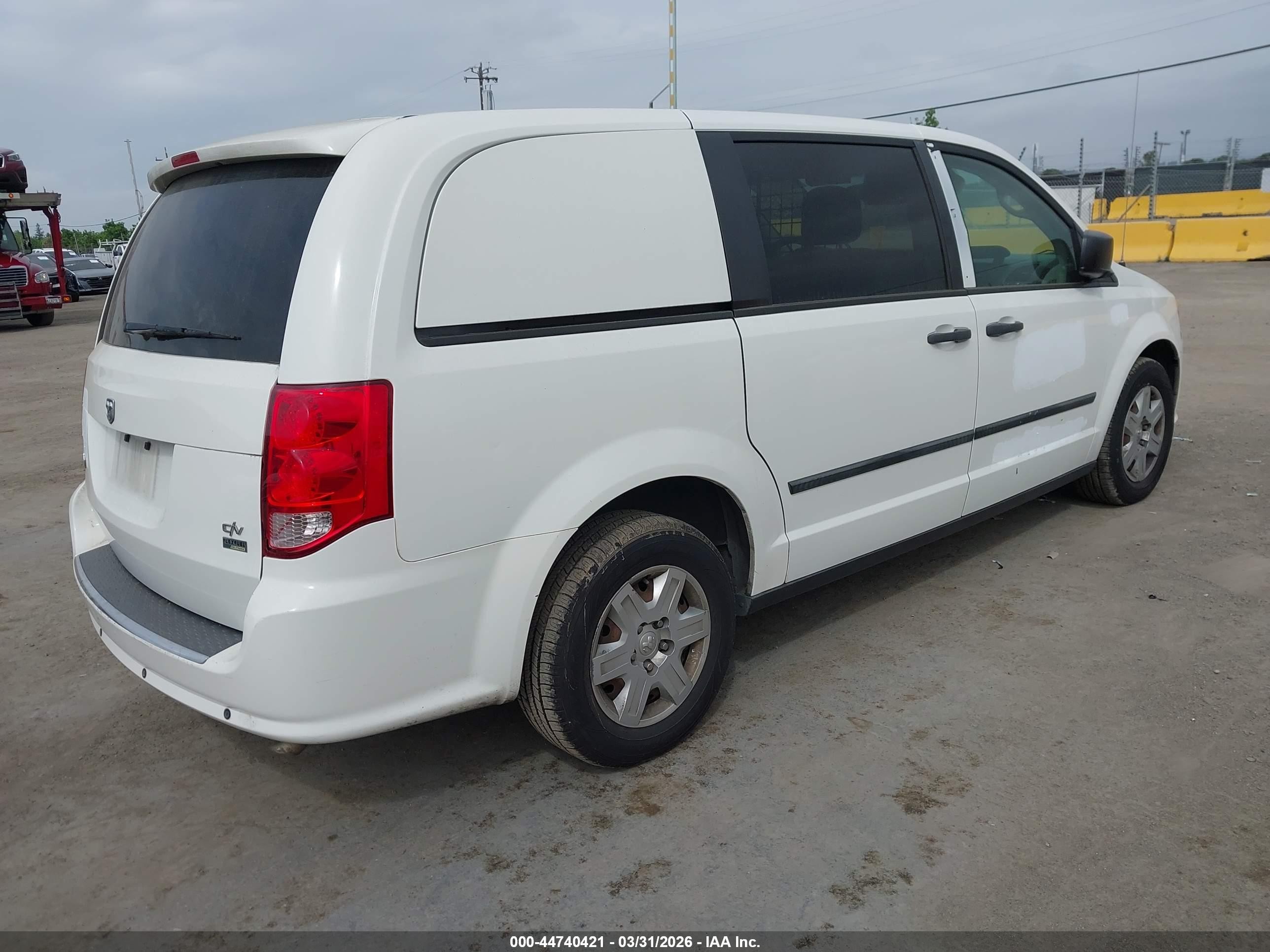 2013 Ram Cargo Tradesman White vin: 2C4JRGAG5DR680486