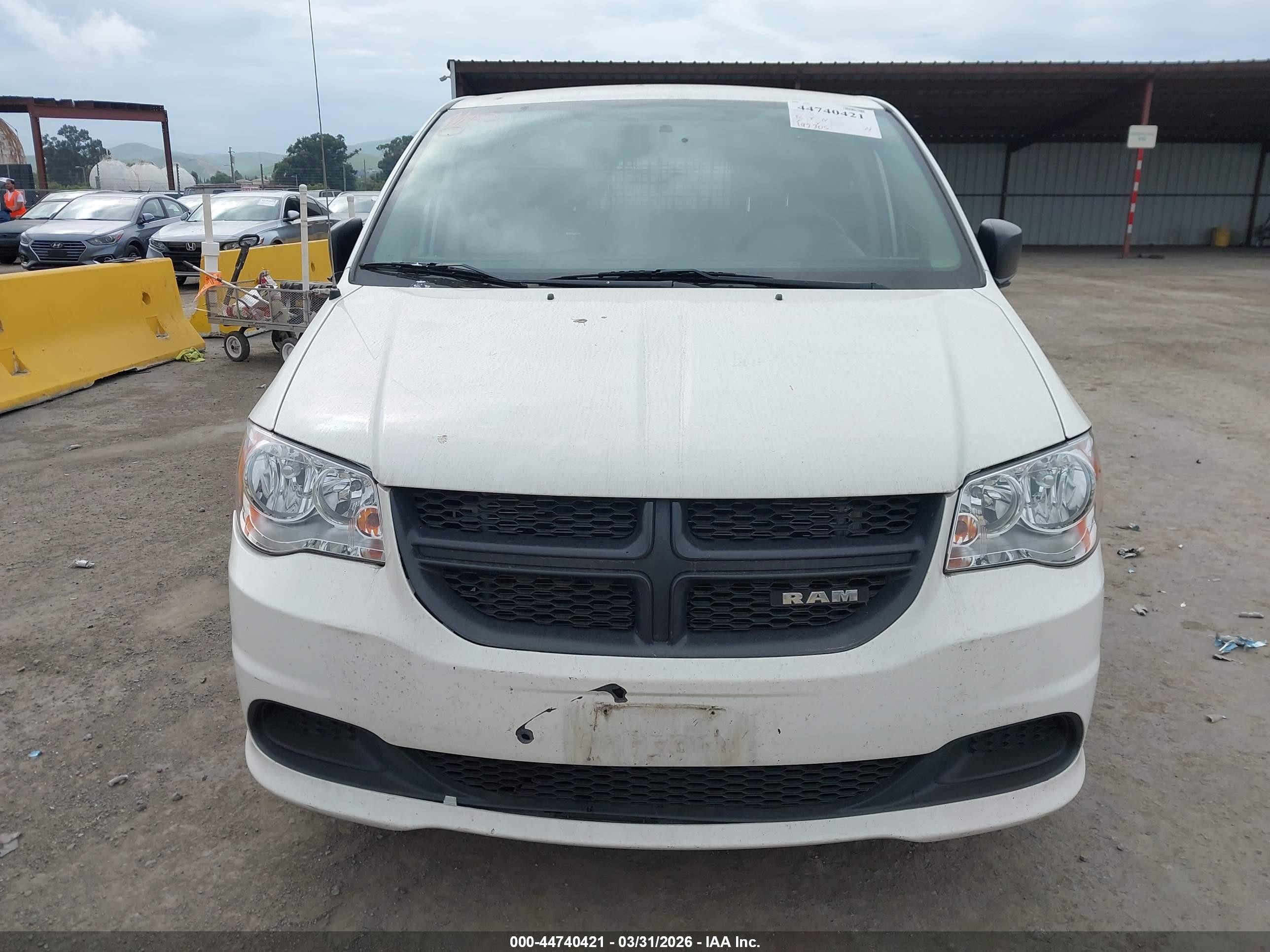 2013 Ram Cargo Tradesman White vin: 2C4JRGAG5DR680486