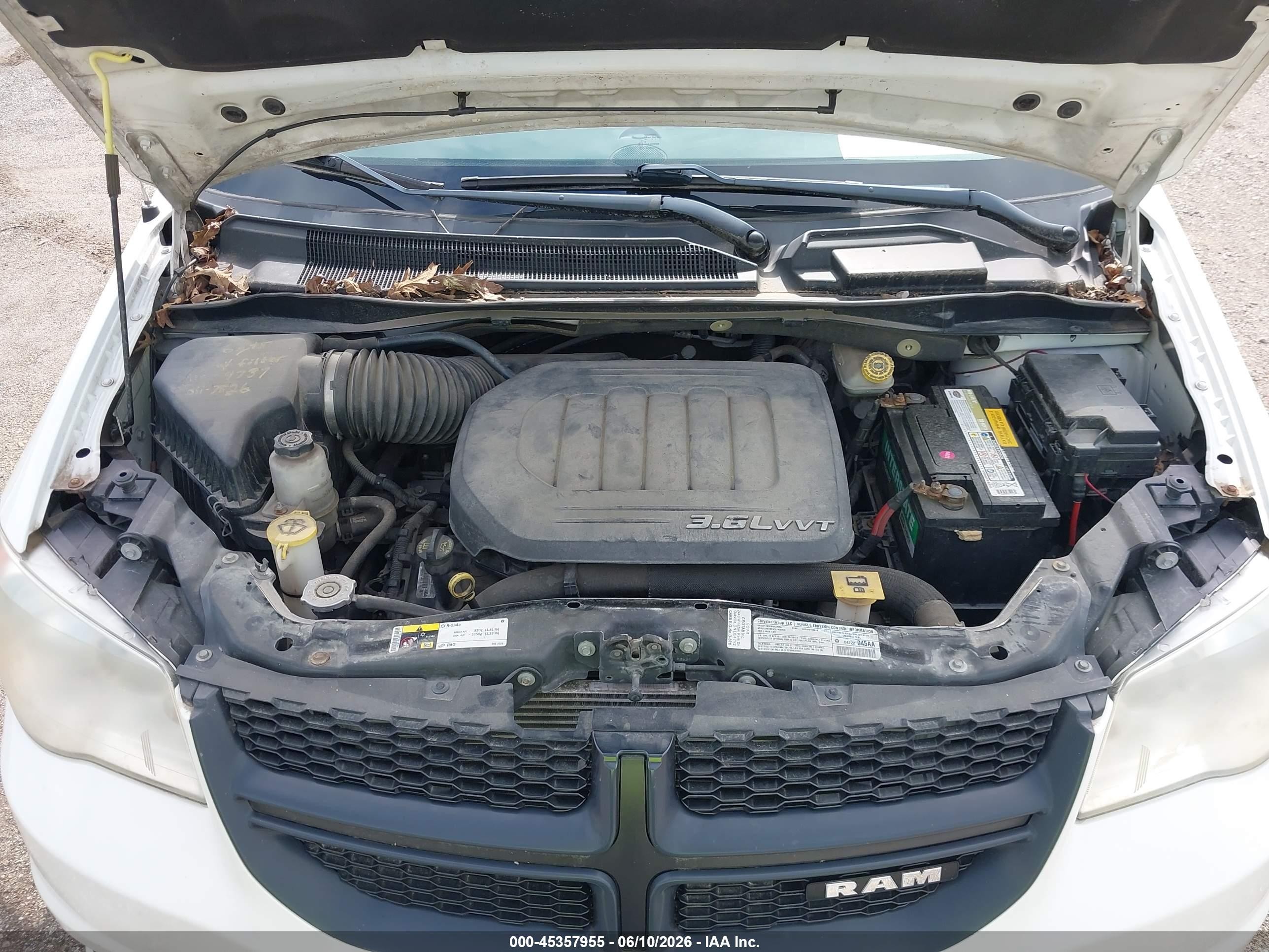 2013 Ram Cargo Tradesman White vin: 2C4JRGAG6DR672073