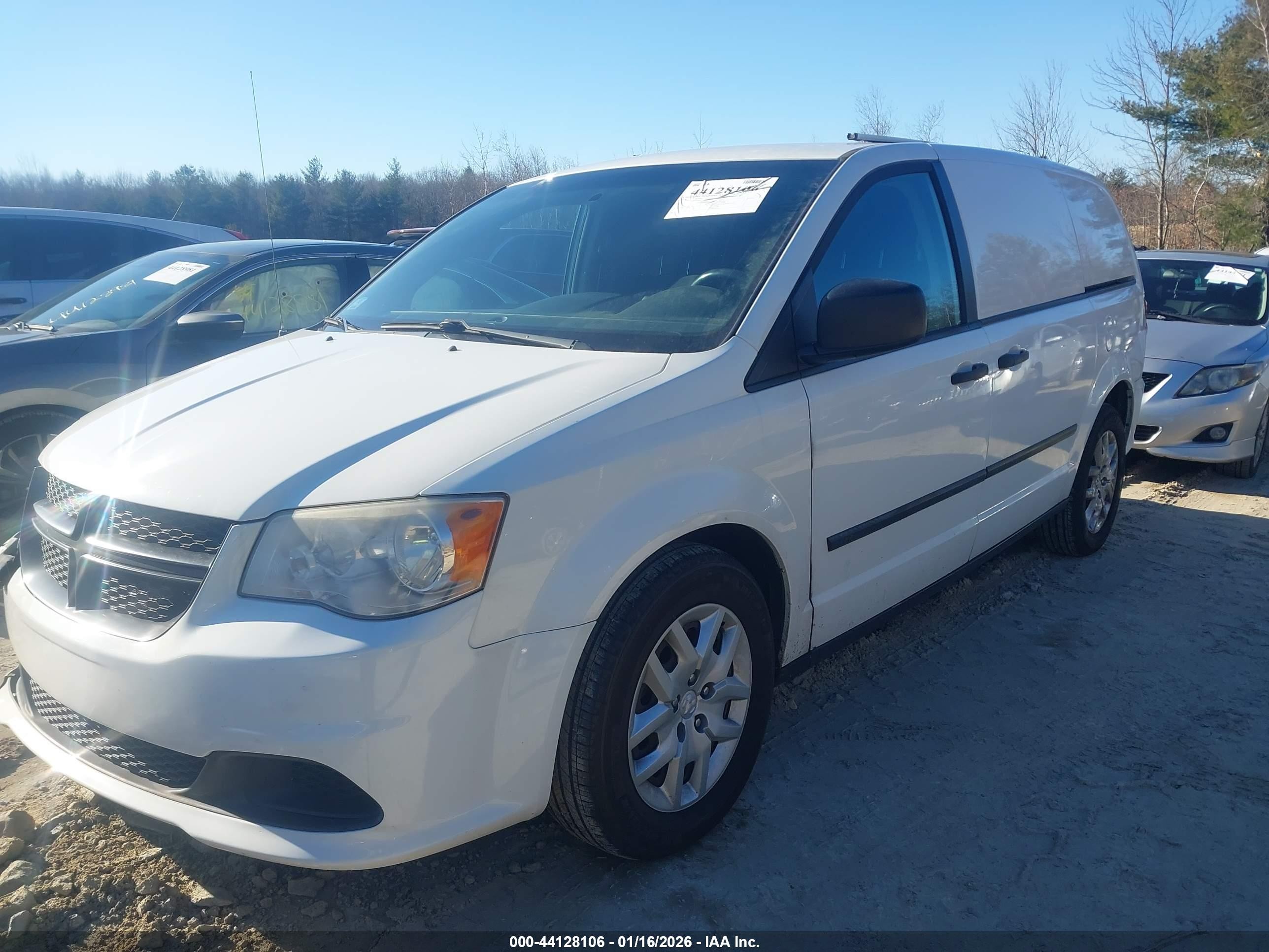 2014 Ram Tradesman   White vin: 2C4JRGAG6ER406652