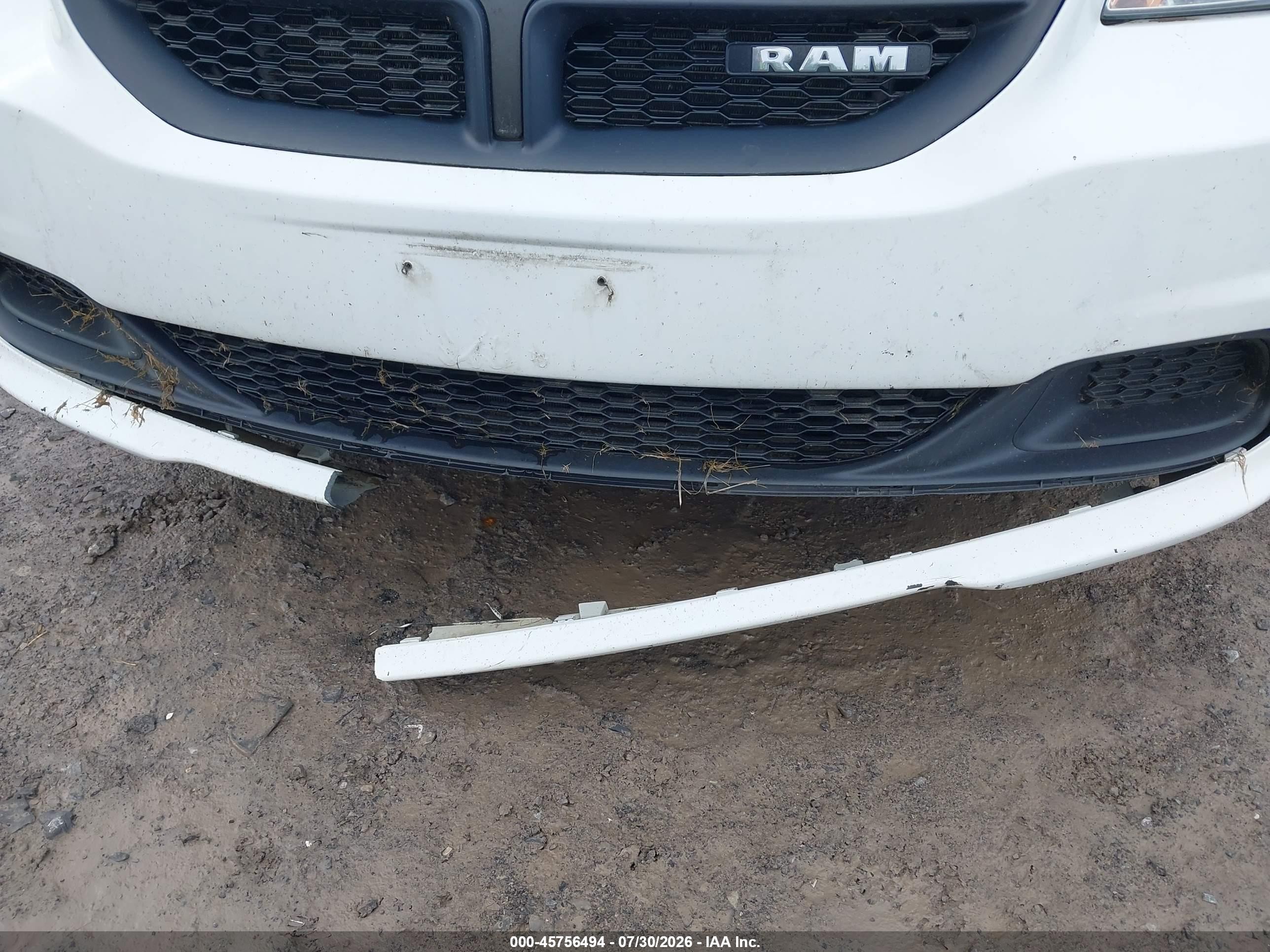 2015 Ram Cargo Tradesman White vin: 2C4JRGAG6FR681309