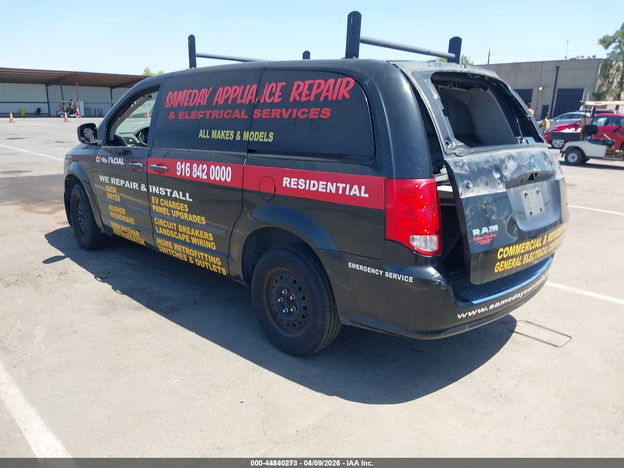 2013 Ram Cargo Tradesman Черный vin: 2C4JRGAG8DR727431