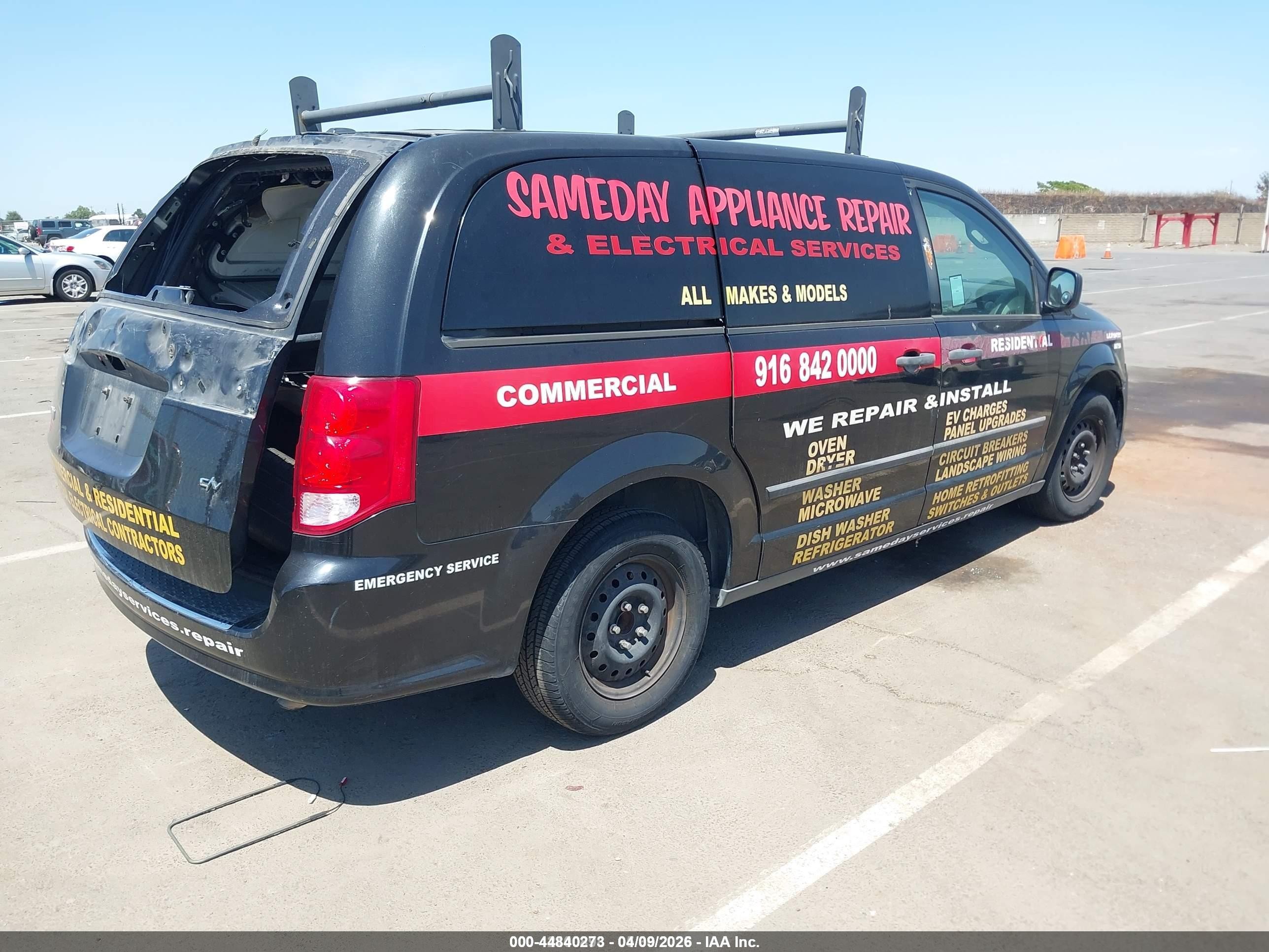 2013 Ram Cargo Tradesman Черный vin: 2C4JRGAG8DR727431