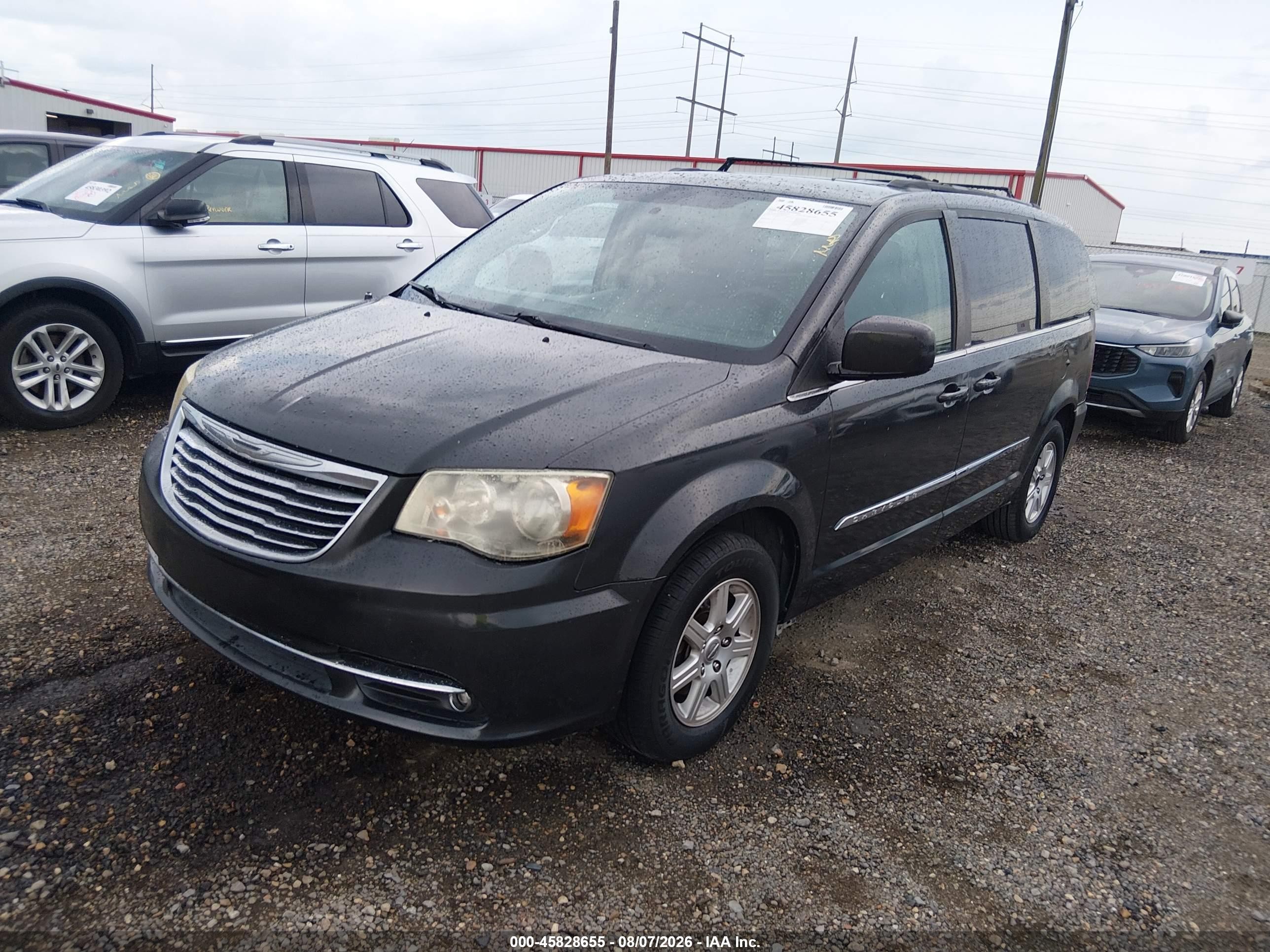 2012 Chrysler Town & Country Touring Black vin: 2C4RC1BG0CR162543