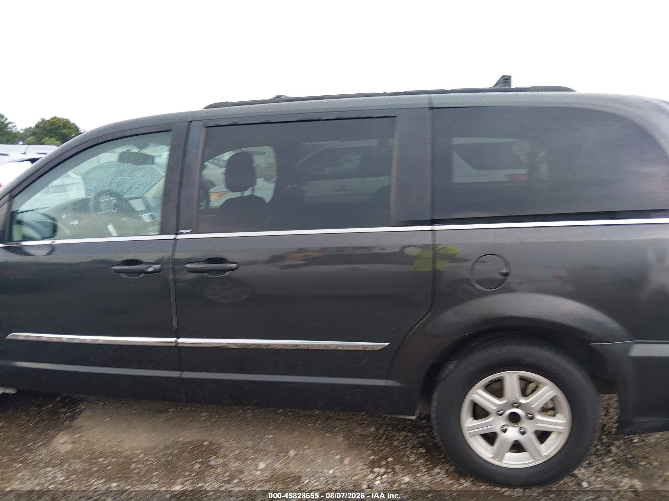 2012 Chrysler Town & Country Touring Black vin: 2C4RC1BG0CR162543