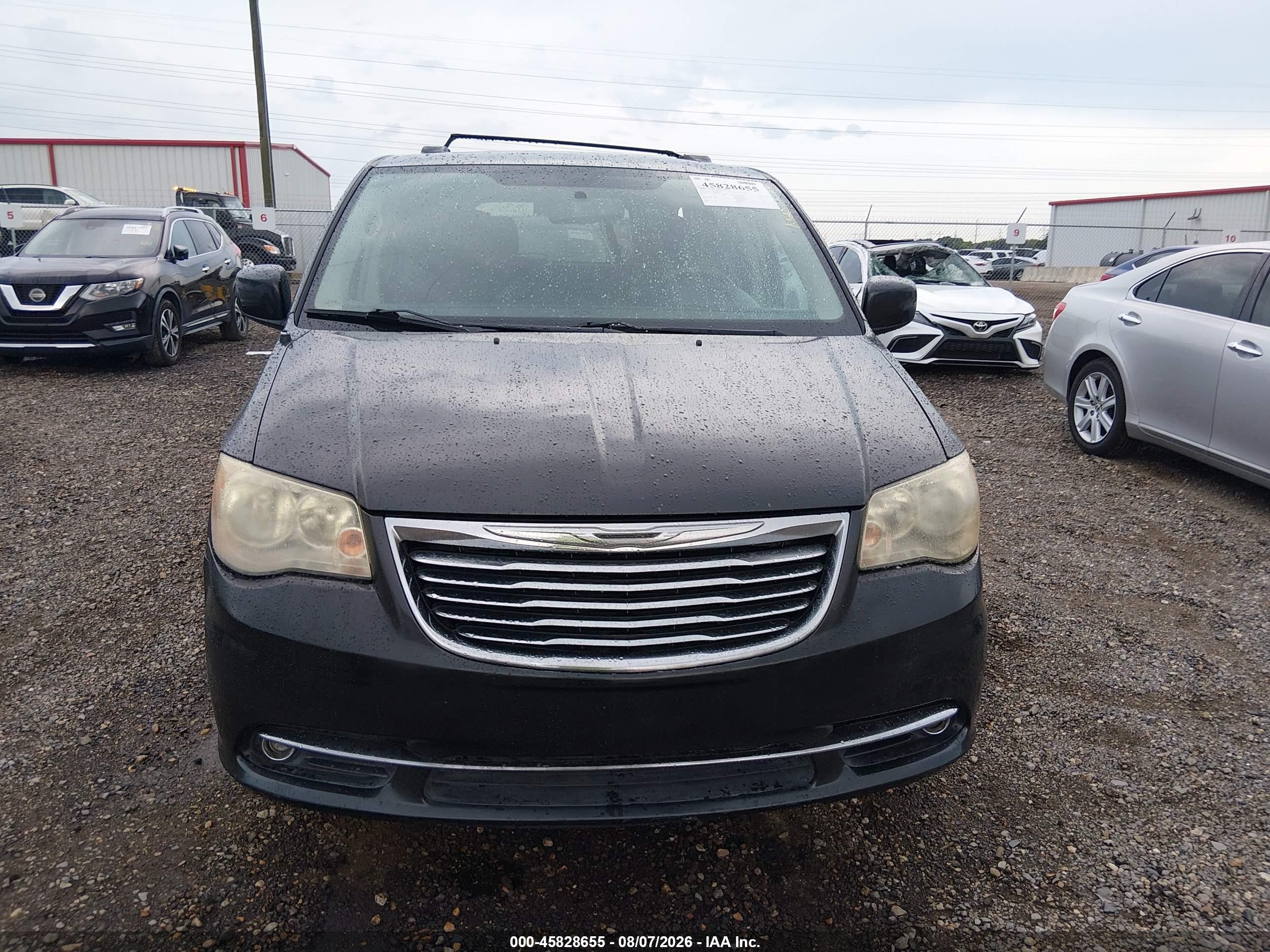 2012 Chrysler Town & Country Touring Black vin: 2C4RC1BG0CR162543