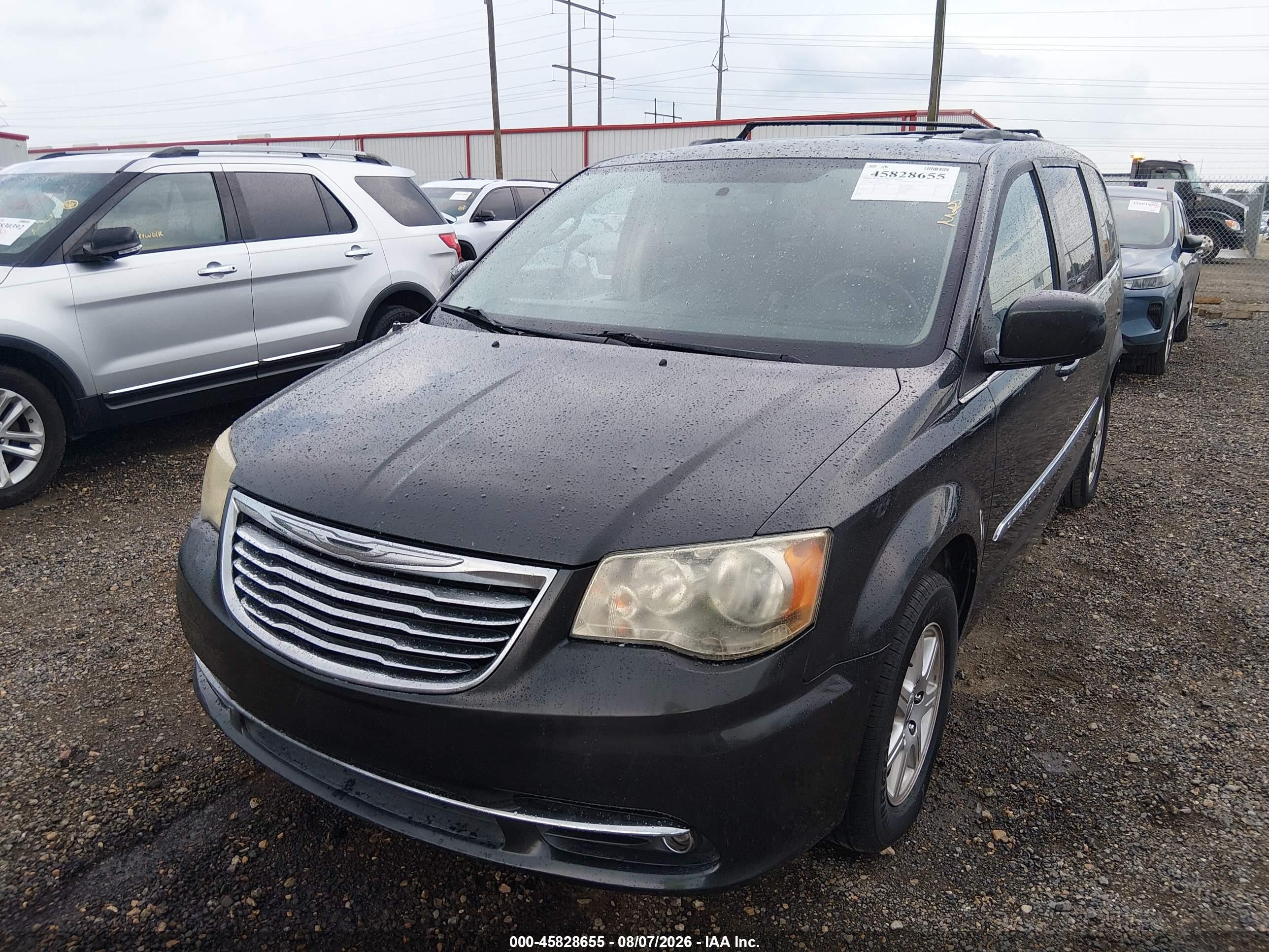 2012 Chrysler Town & Country Touring Black vin: 2C4RC1BG0CR162543