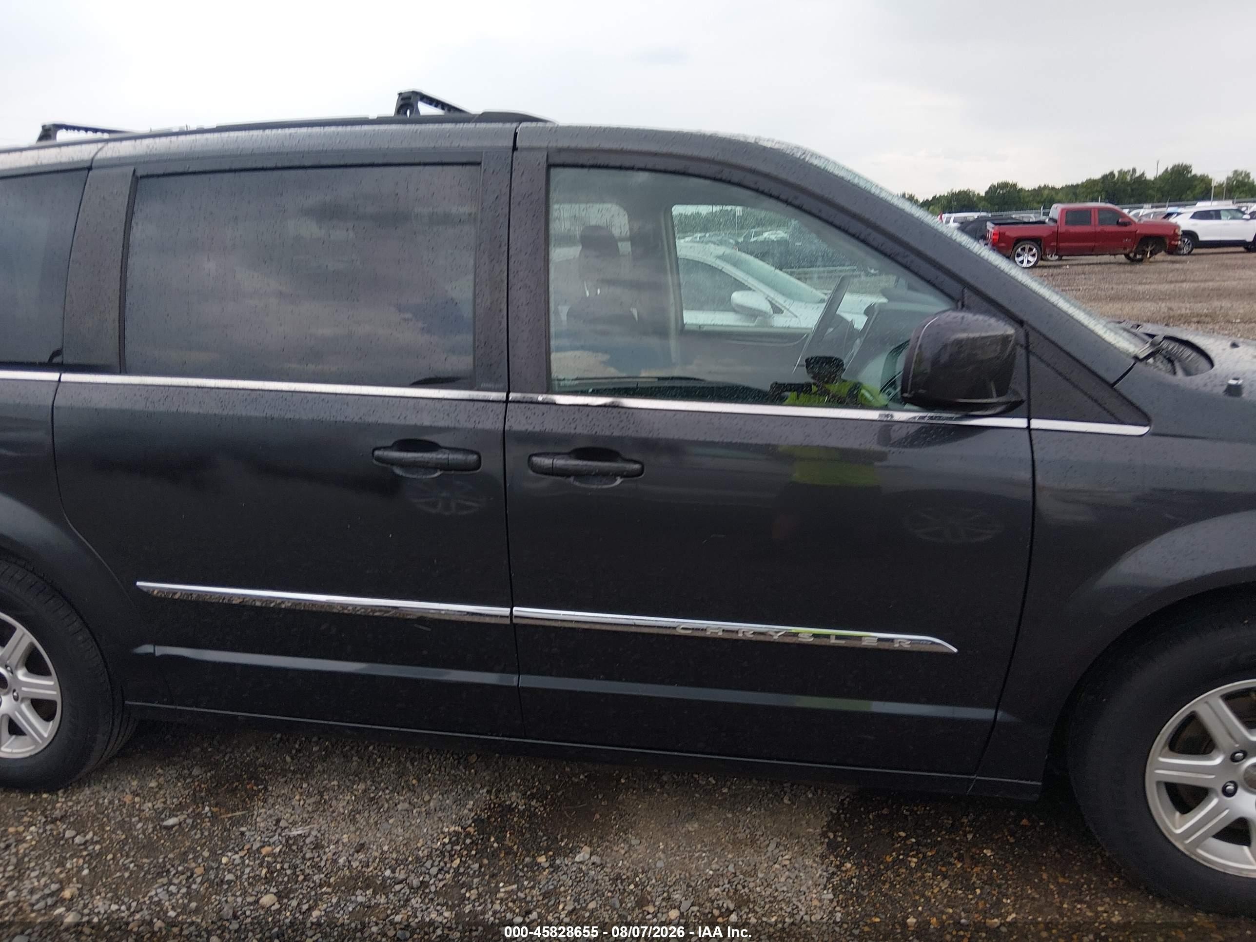 2012 Chrysler Town & Country Touring Black vin: 2C4RC1BG0CR162543