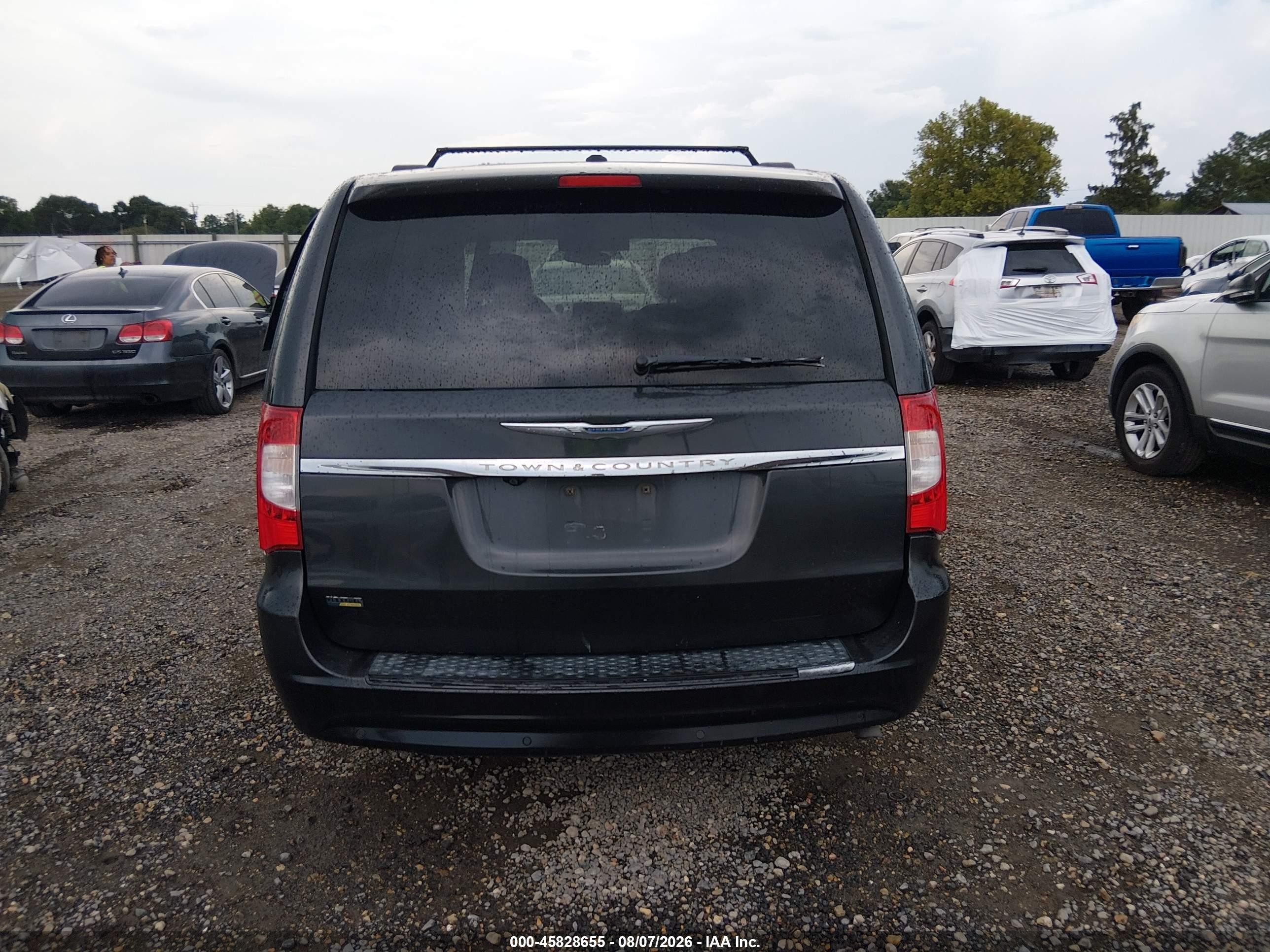 2012 Chrysler Town & Country Touring Black vin: 2C4RC1BG0CR162543