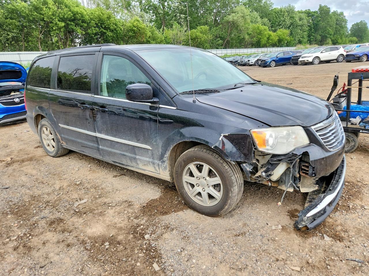 2012 Chrysler Town & Country Touring Black vin: 2C4RC1BG0CR189239