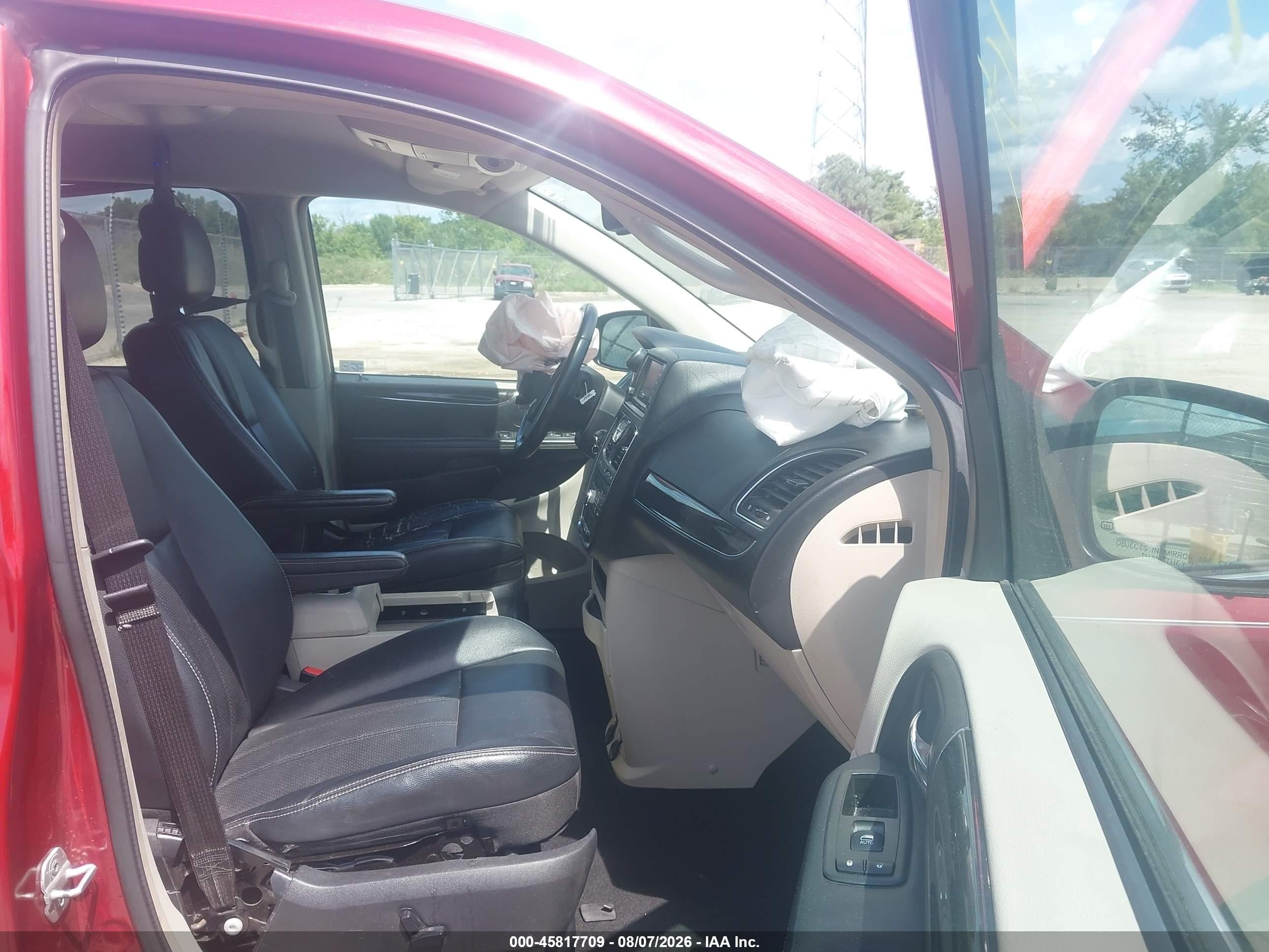 2012 Chrysler Town & Country Touring Красный vin: 2C4RC1BG0CR189550