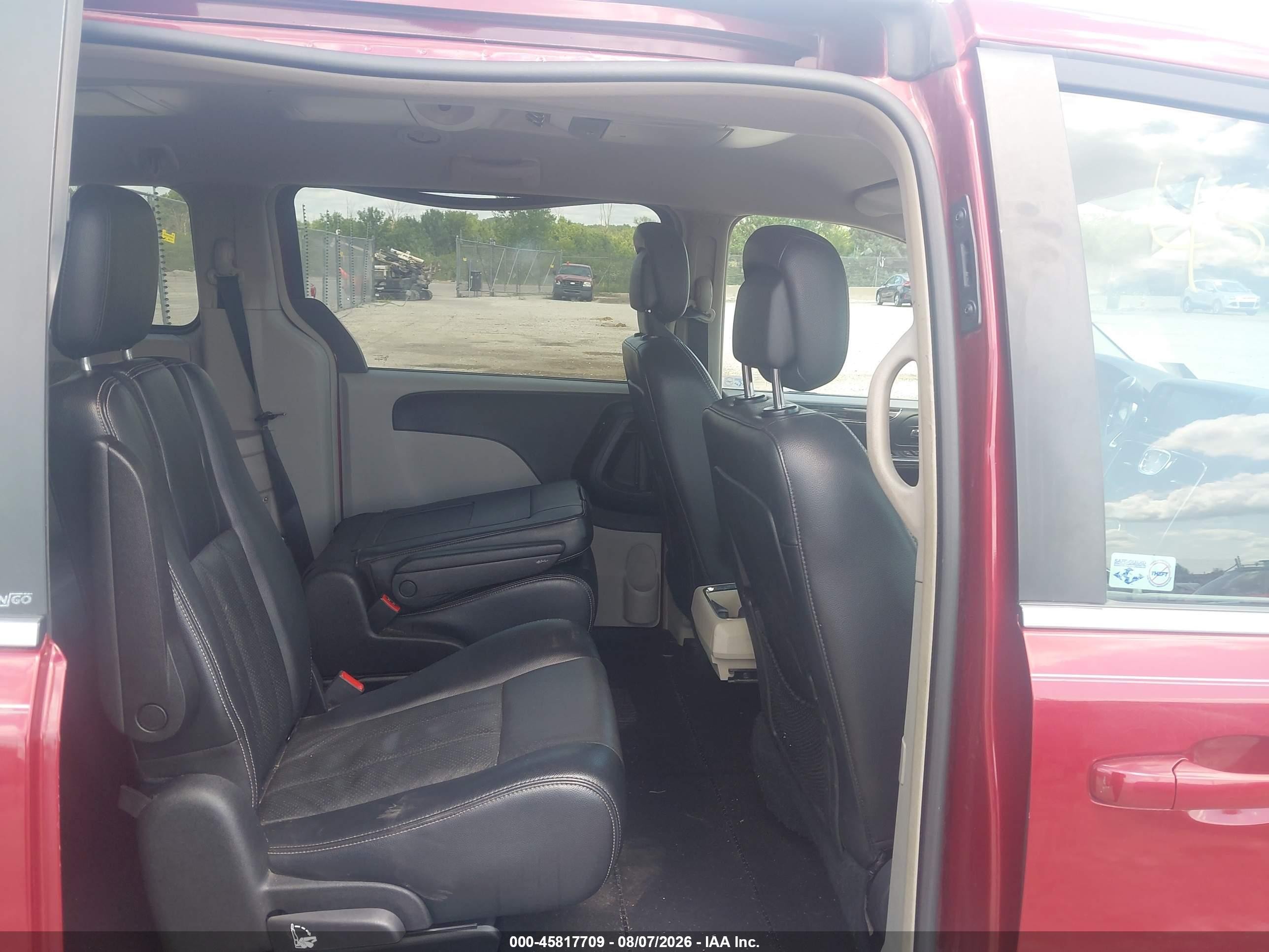 2012 Chrysler Town & Country Touring Красный vin: 2C4RC1BG0CR189550