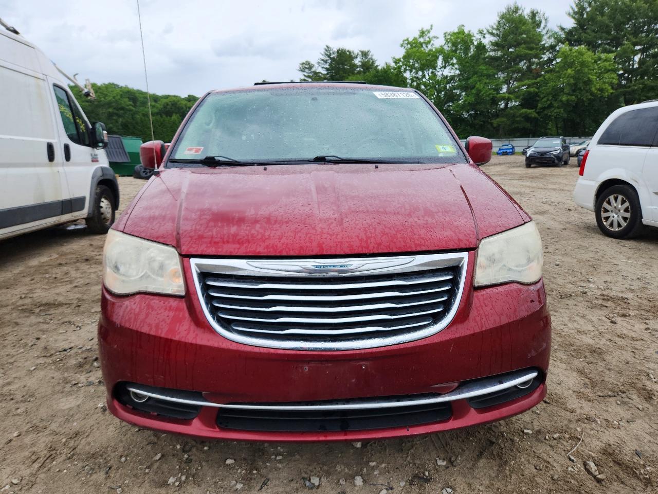 2012 Chrysler Town & Country Touring Red vin: 2C4RC1BG0CR233305