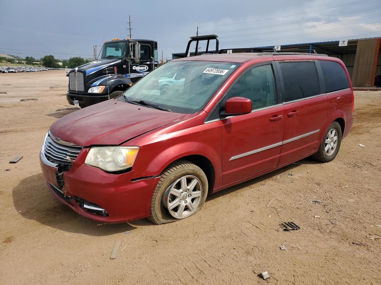 2012 Chrysler Town & Country Touring Red vin: 2C4RC1BG0CR361821