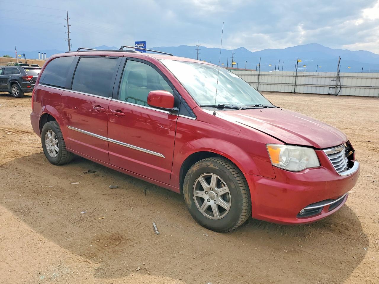 2012 Chrysler Town & Country Touring Red vin: 2C4RC1BG0CR361821