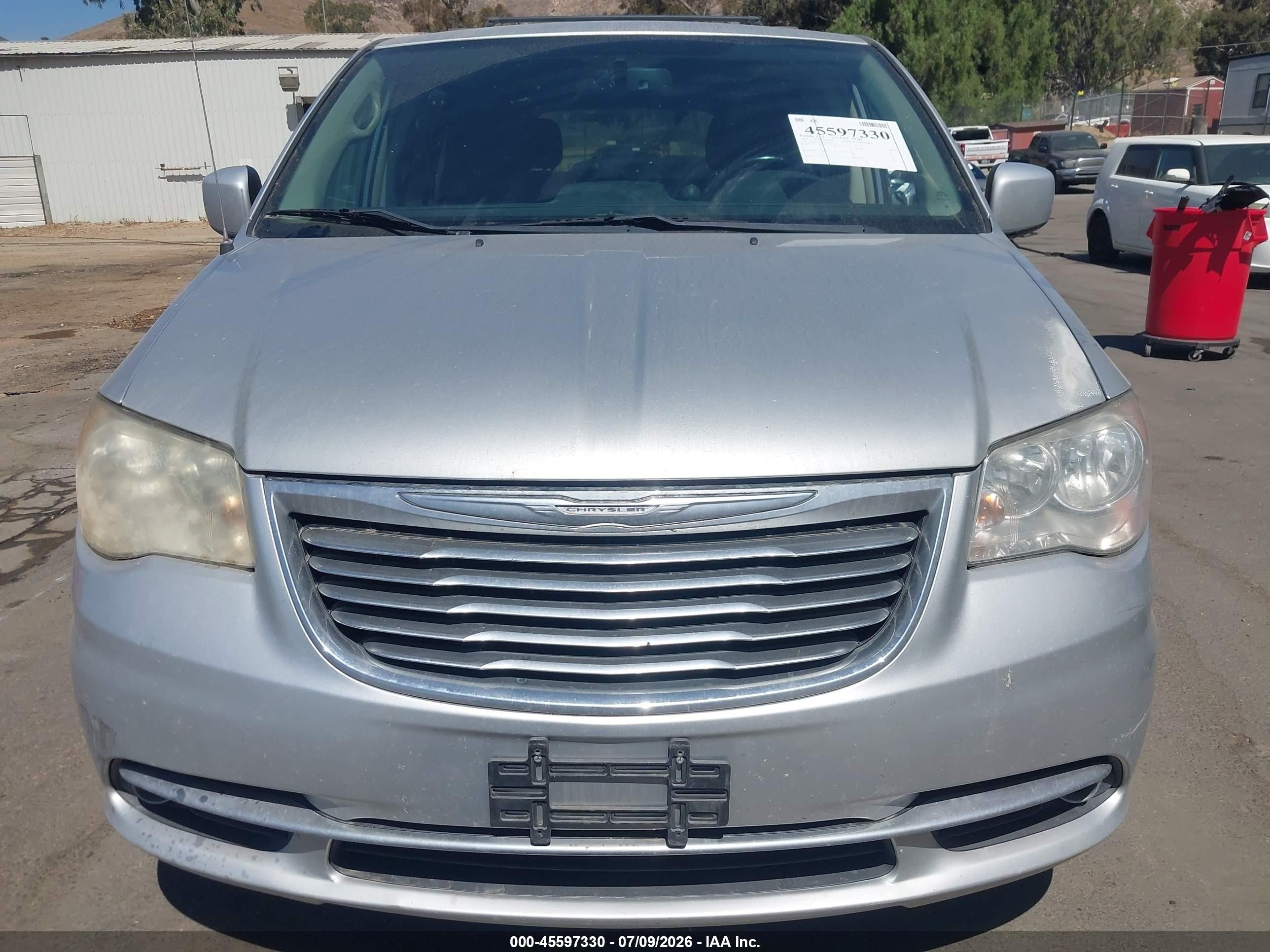 2012 Chrysler Town & Country Touring Silver vin: 2C4RC1BG0CR367781