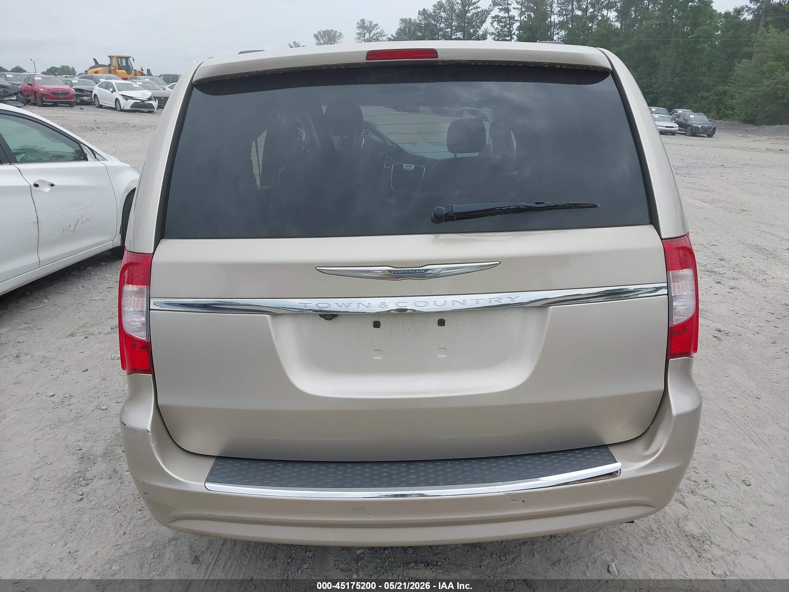 2012 Chrysler Town & Country Touring Tan vin: 2C4RC1BG0CR401122