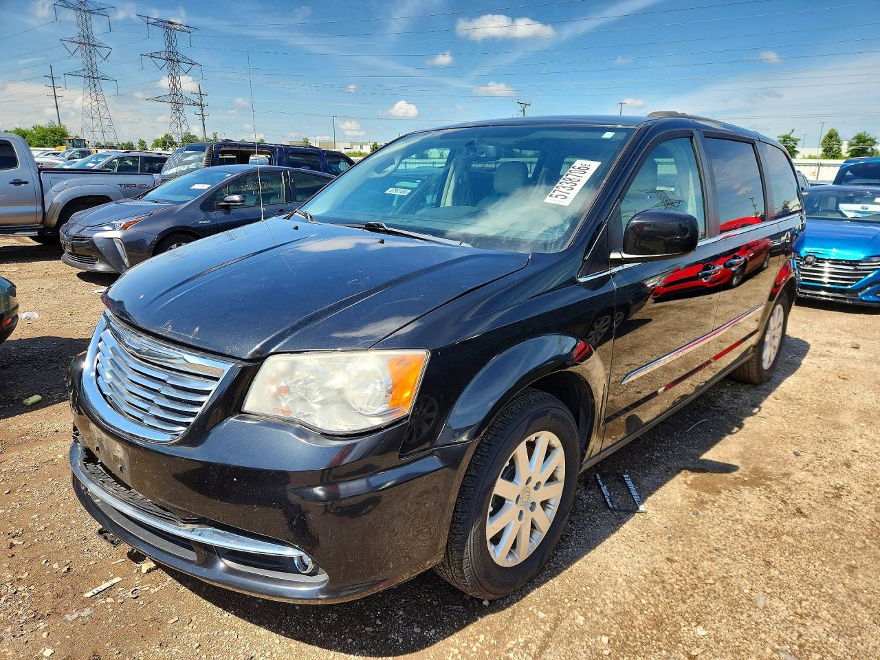 2013 Chrysler Town & Country Touring Black vin: 2C4RC1BG0DR512223