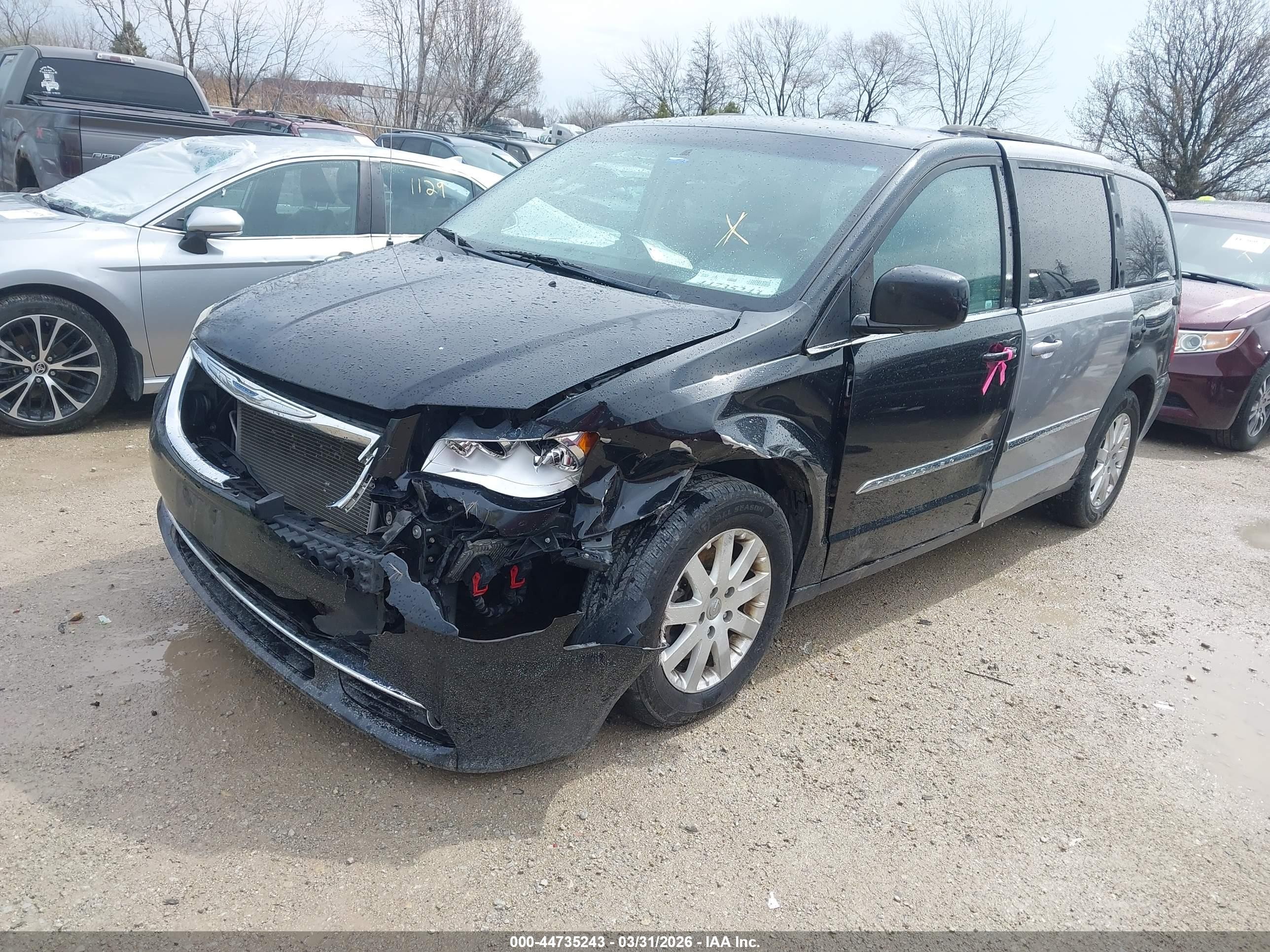 2013 Chrysler Town & Country Touring Черный vin: 2C4RC1BG0DR540023