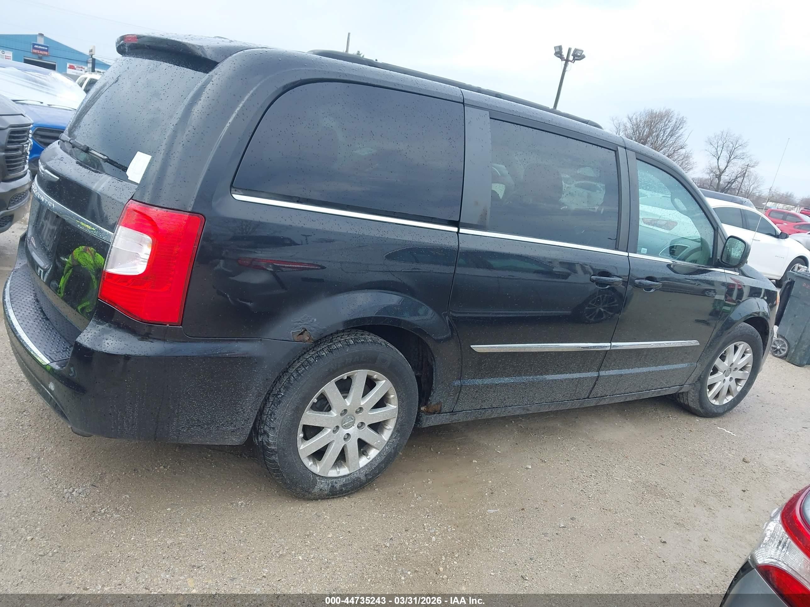 2013 Chrysler Town & Country Touring Черный vin: 2C4RC1BG0DR540023