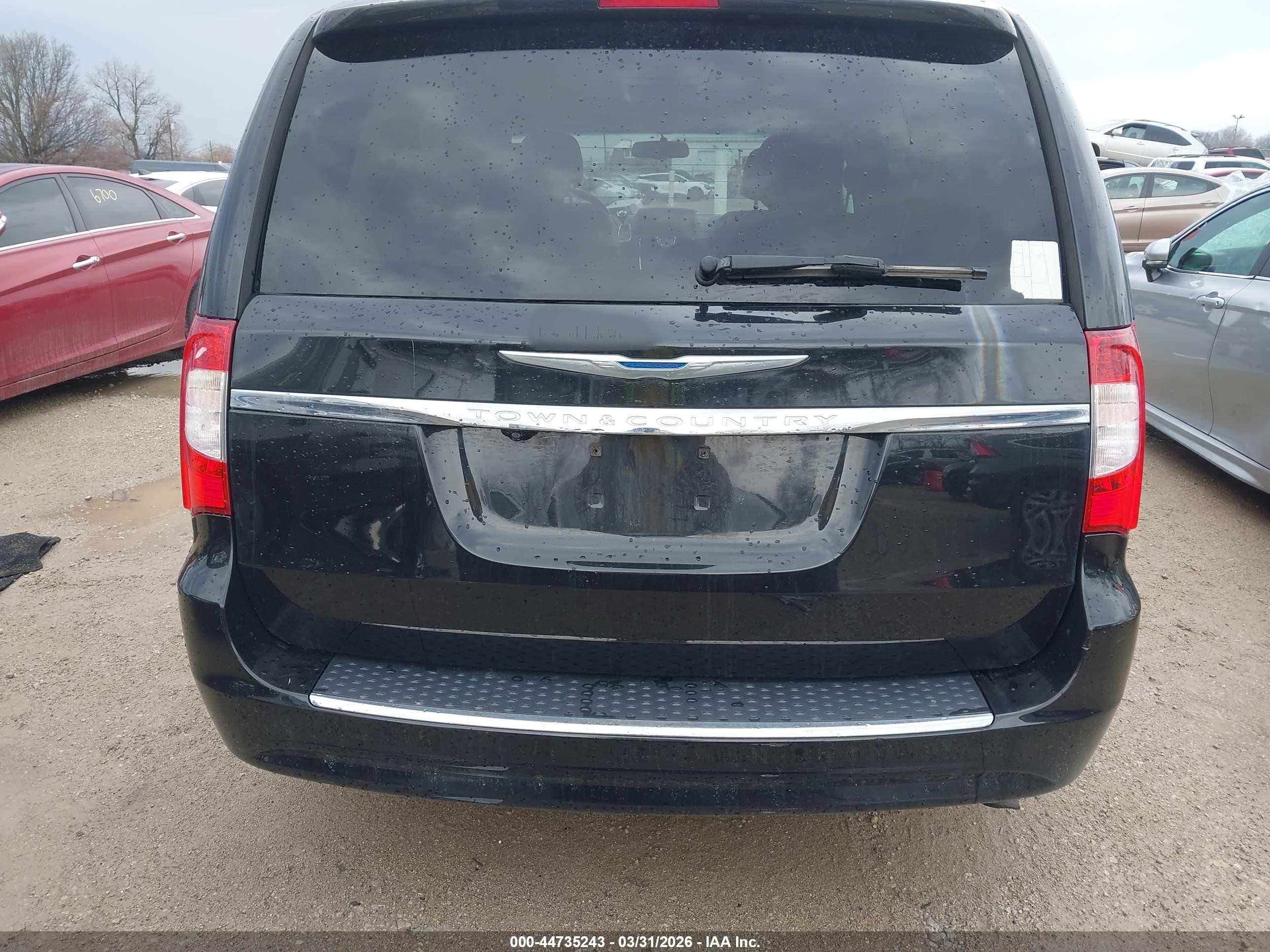 2013 Chrysler Town & Country Touring Черный vin: 2C4RC1BG0DR540023