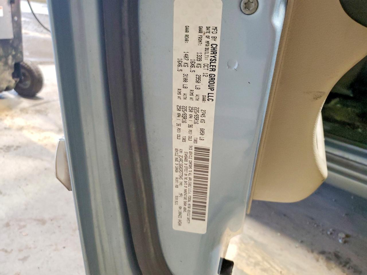 2013 Chrysler Town & Country Touring Blue vin: 2C4RC1BG0DR577945