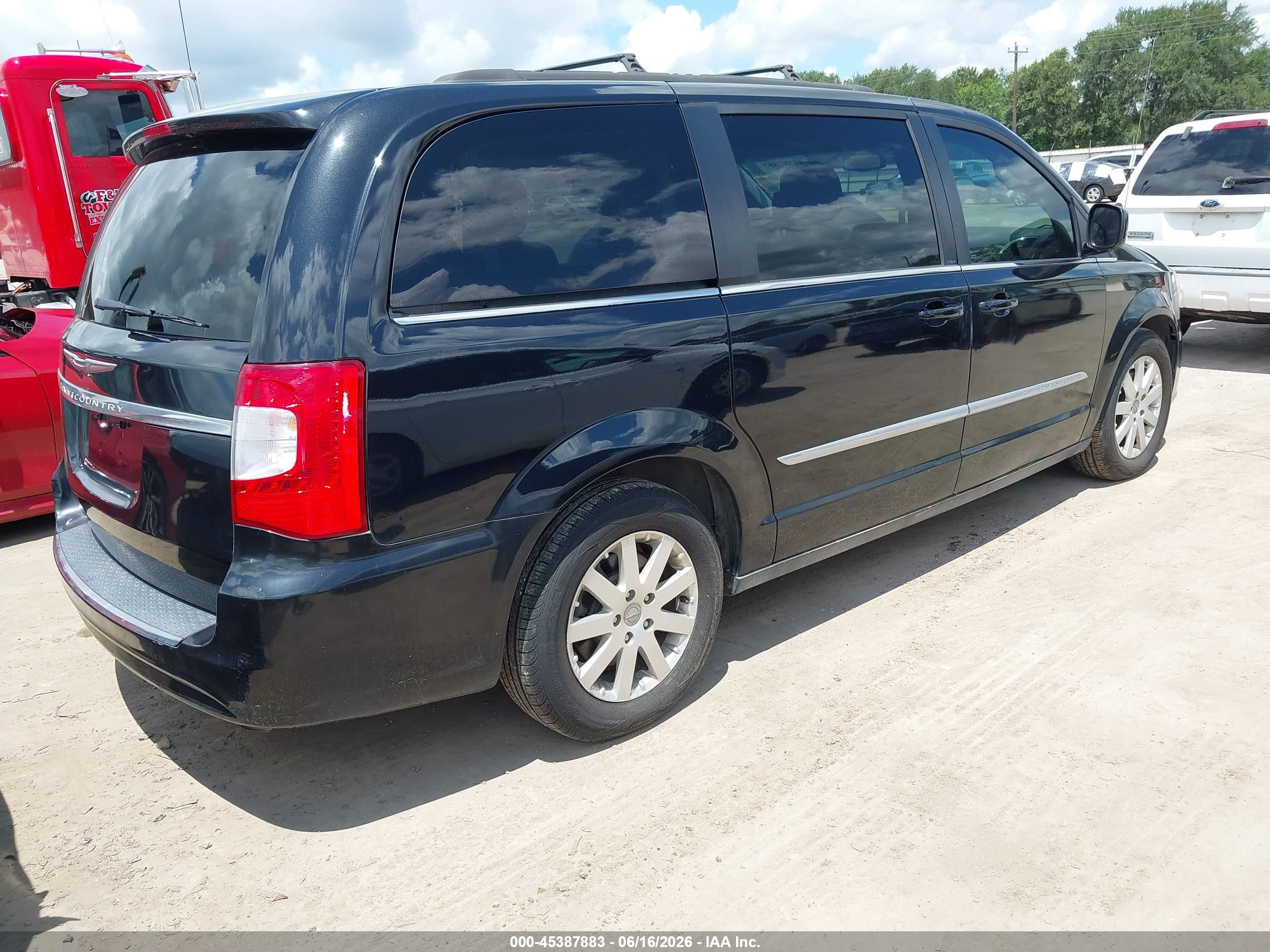 2013 Chrysler Town & Country Touring Черный vin: 2C4RC1BG0DR683988