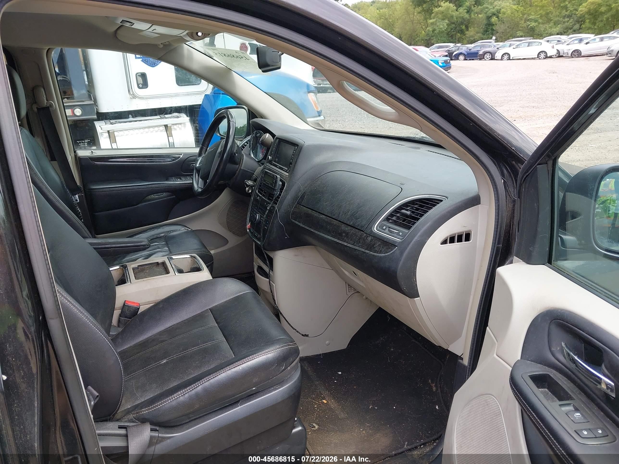 2013 Chrysler Town & Country Touring Black vin: 2C4RC1BG0DR766756
