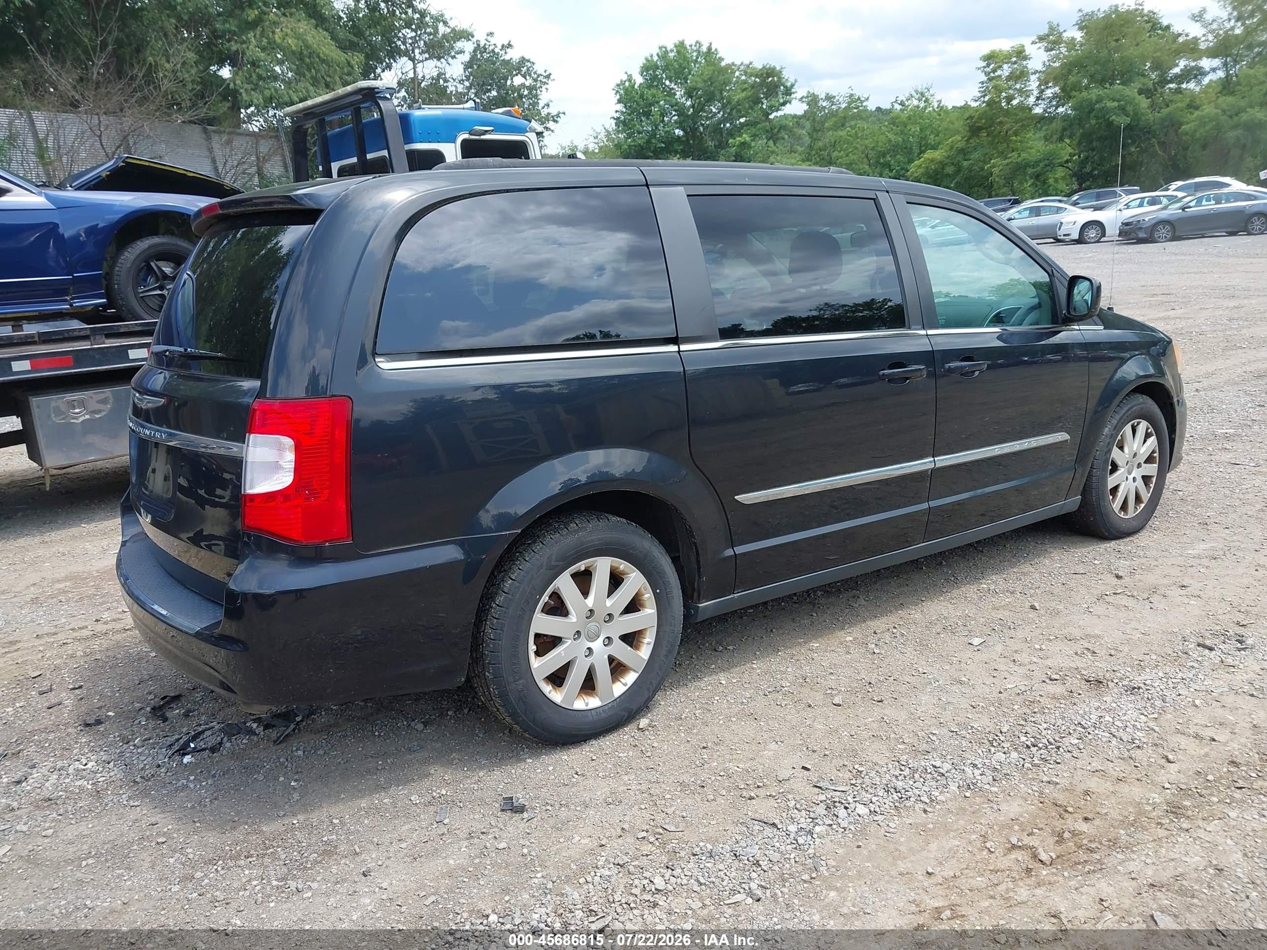 2013 Chrysler Town & Country Touring Black vin: 2C4RC1BG0DR766756