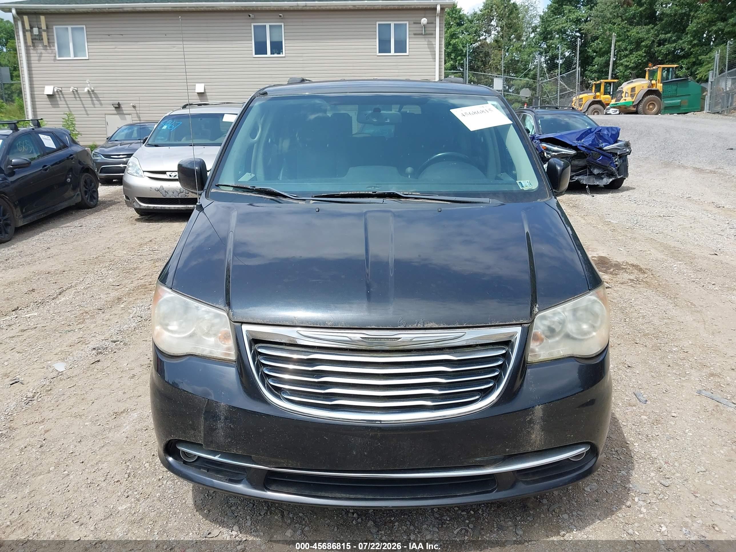 2013 Chrysler Town & Country Touring Black vin: 2C4RC1BG0DR766756