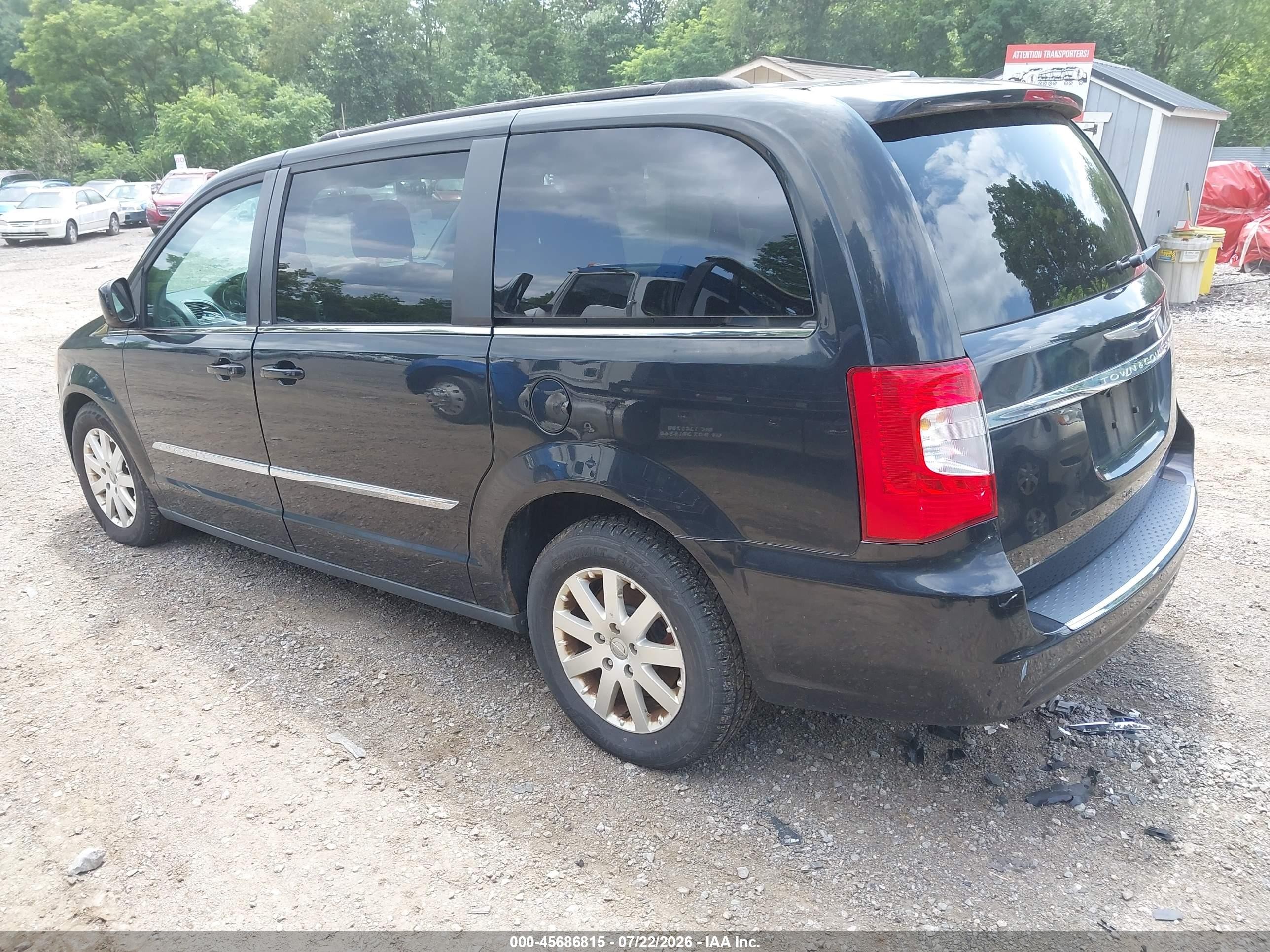 2013 Chrysler Town & Country Touring Black vin: 2C4RC1BG0DR766756