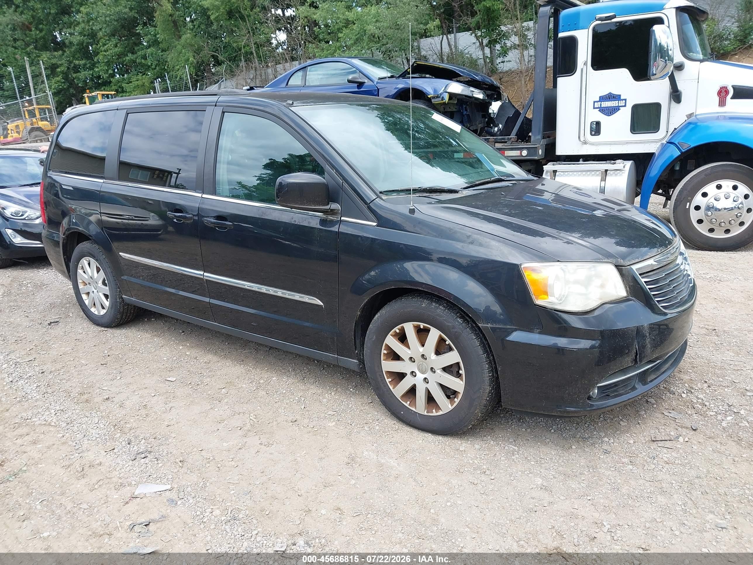2013 Chrysler Town & Country Touring Black vin: 2C4RC1BG0DR766756