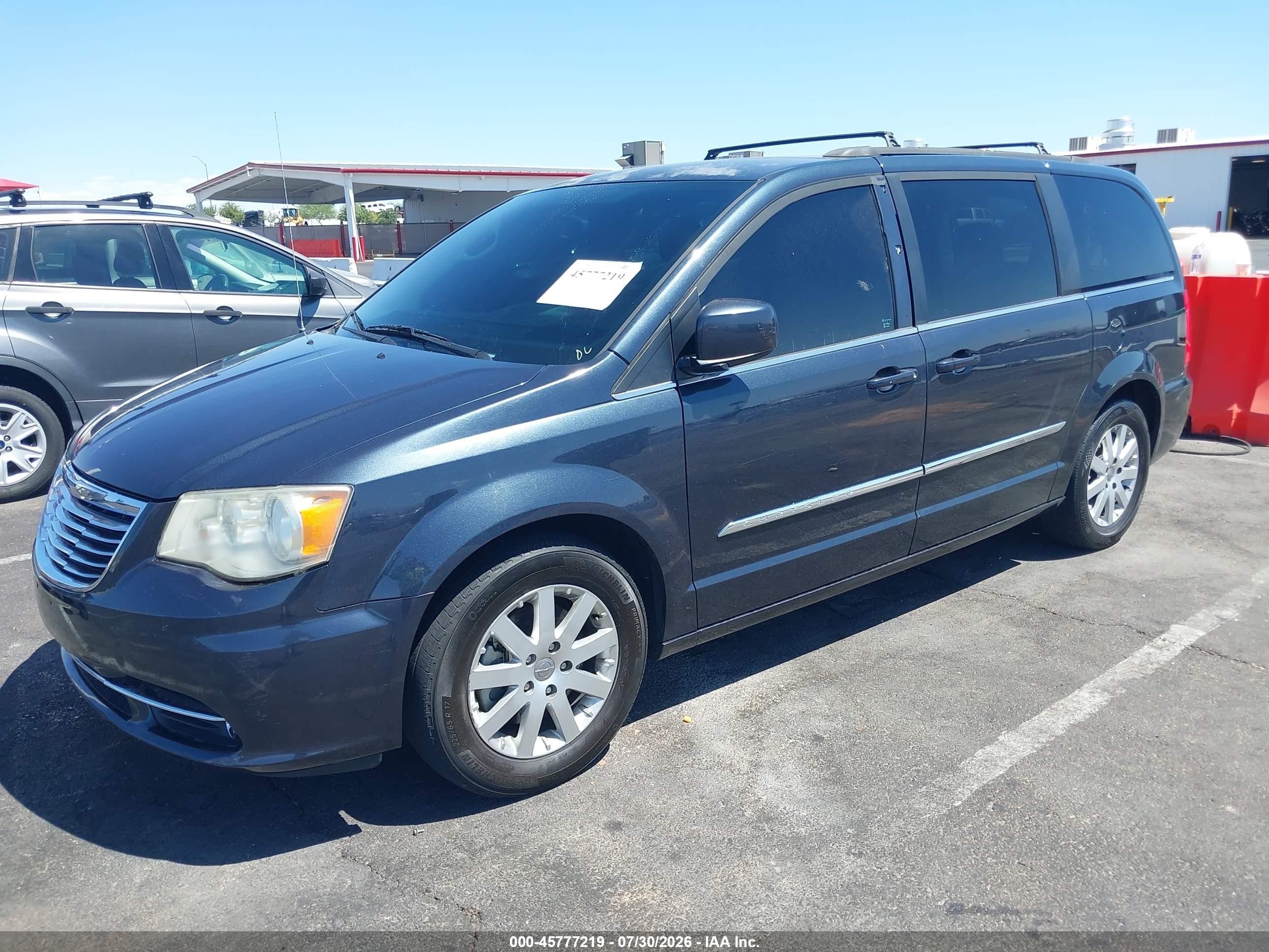 2014 Chrysler Town & Country Touring Синий vin: 2C4RC1BG0ER157118