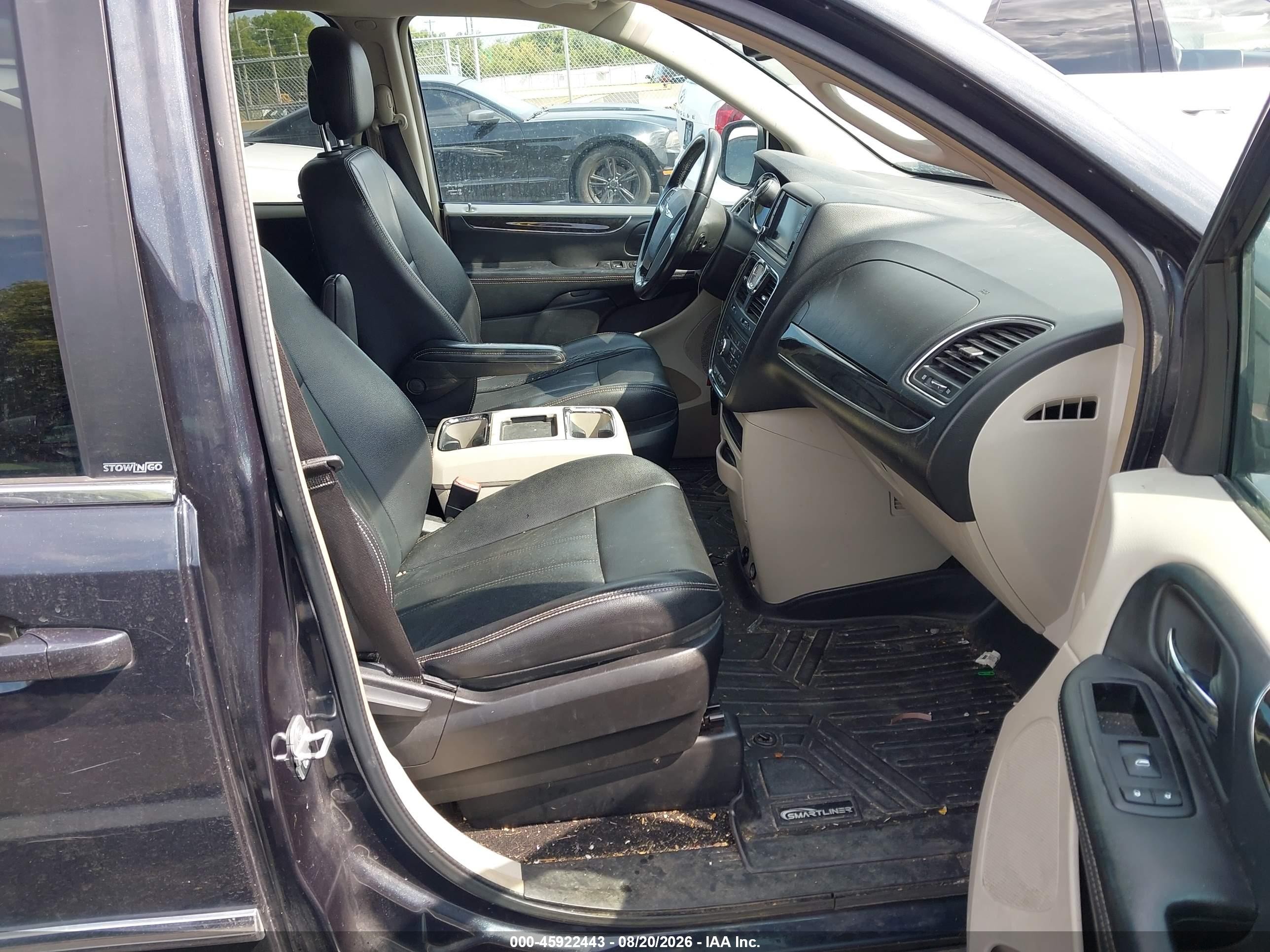 2014 Chrysler Town & Country Touring Black vin: 2C4RC1BG0ER178003