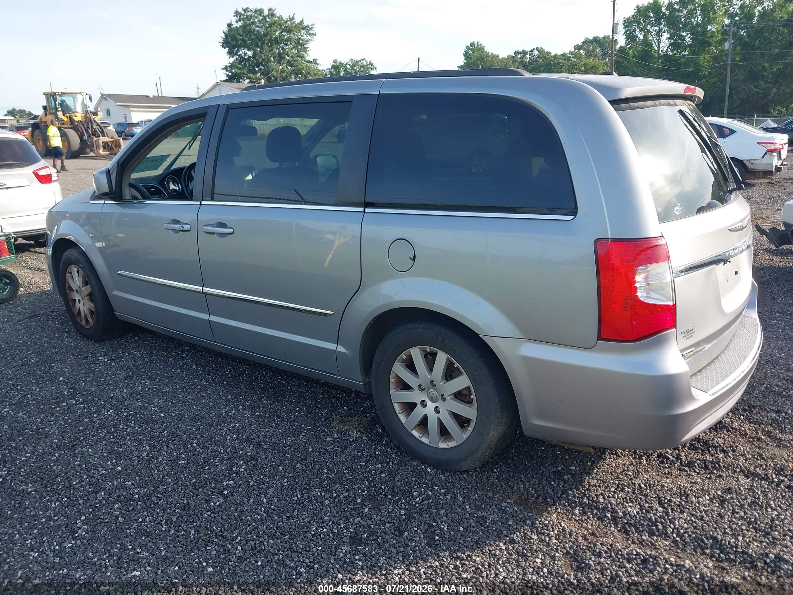 2014 Chrysler Town & Country Touring Silver vin: 2C4RC1BG0ER208200