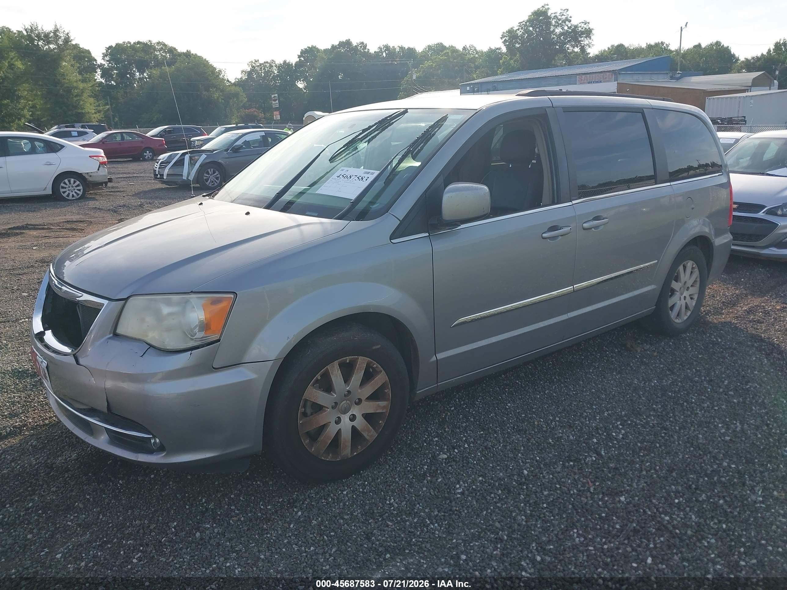 2014 Chrysler Town & Country Touring Silver vin: 2C4RC1BG0ER208200