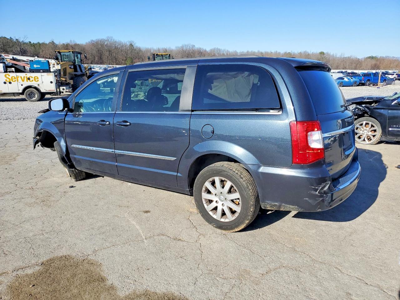 2014 Chrysler Town & Country Touring Синий vin: 2C4RC1BG0ER208746