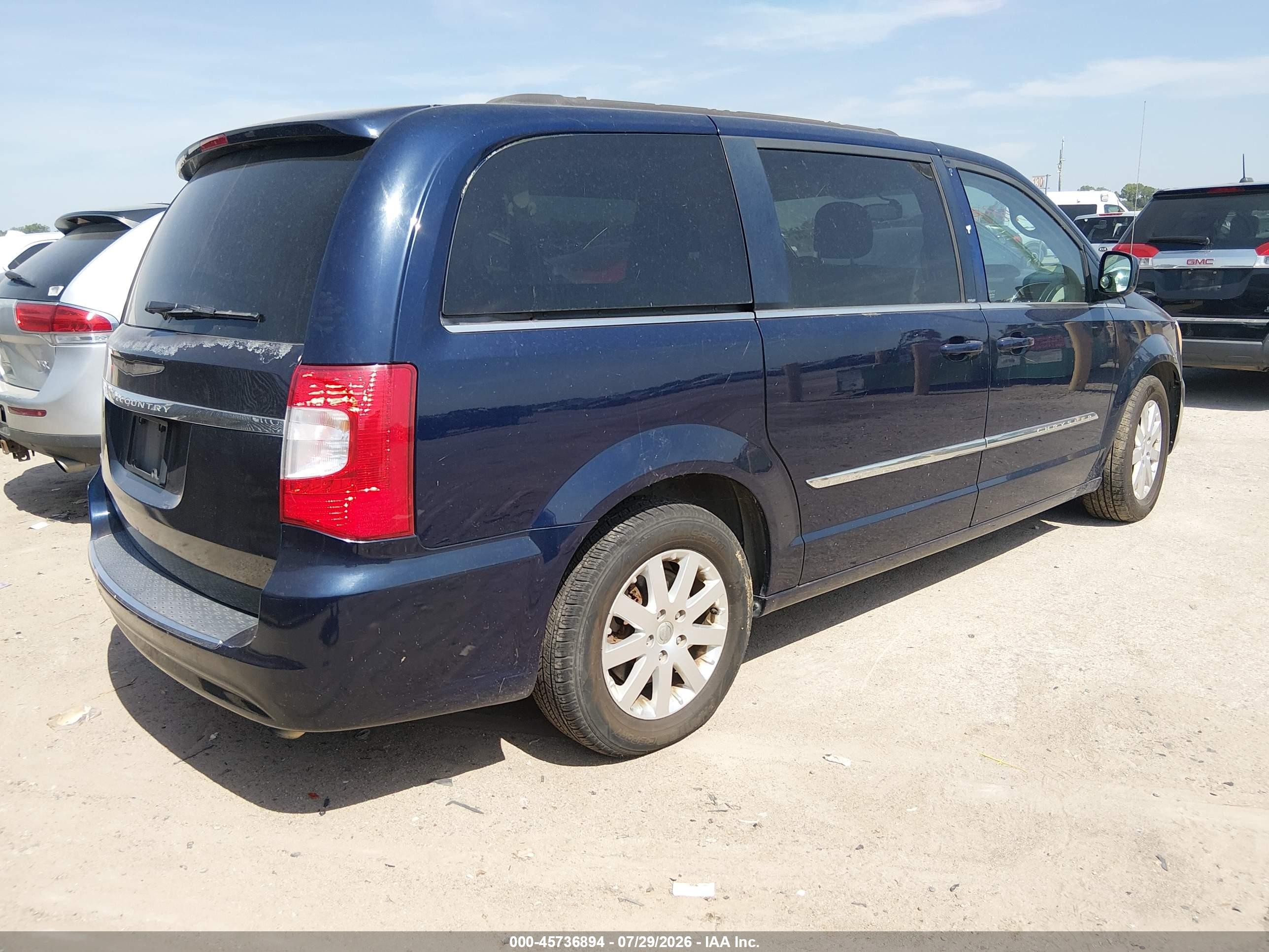 2014 Chrysler Town & Country Touring Синий vin: 2C4RC1BG0ER208763