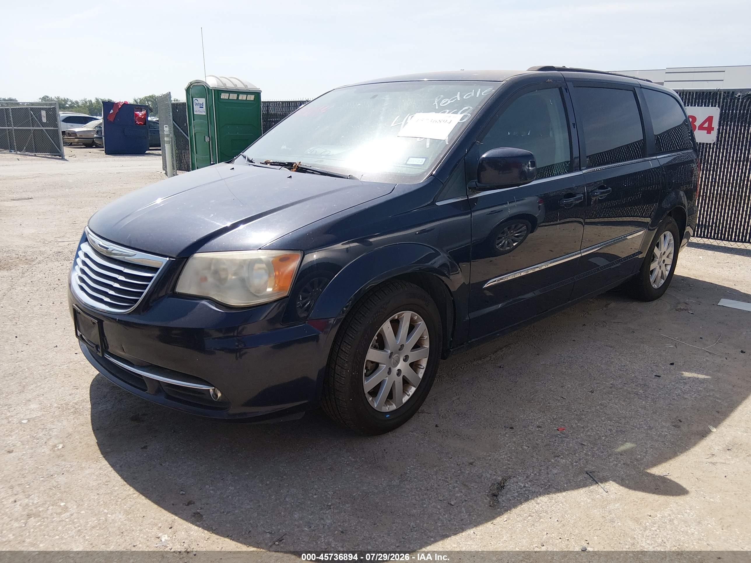 2014 Chrysler Town & Country Touring Синий vin: 2C4RC1BG0ER208763