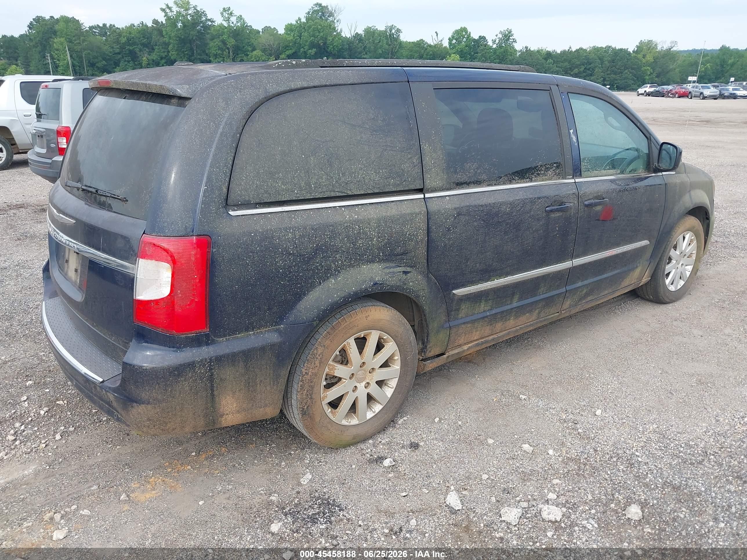 2014 Chrysler Town & Country Touring Blue vin: 2C4RC1BG0ER236448