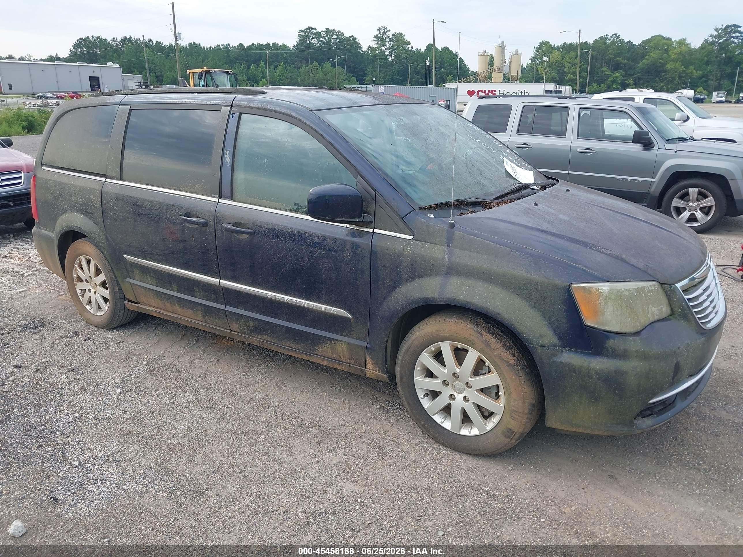 2014 Chrysler Town & Country Touring Blue vin: 2C4RC1BG0ER236448