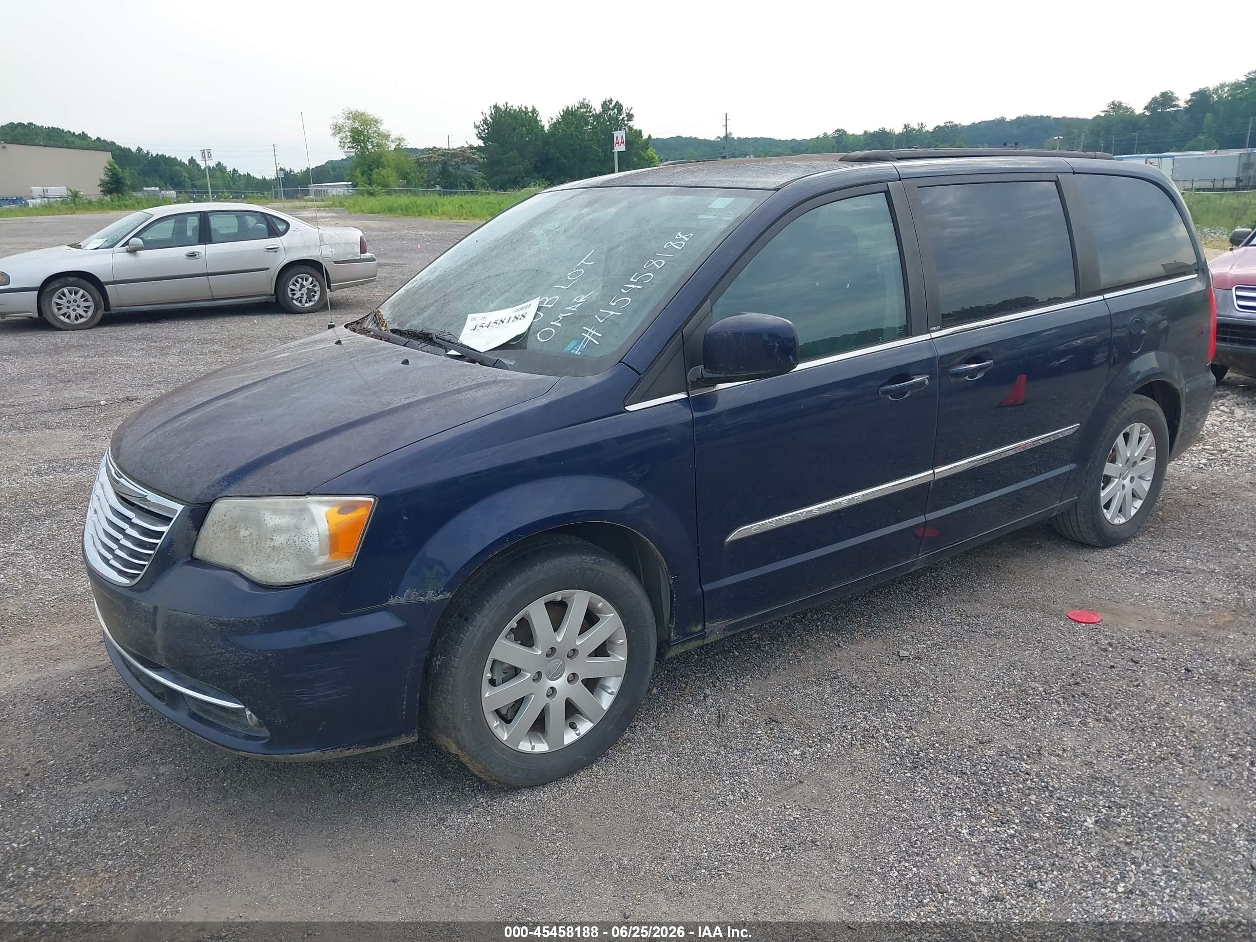 2014 Chrysler Town & Country Touring Blue vin: 2C4RC1BG0ER236448
