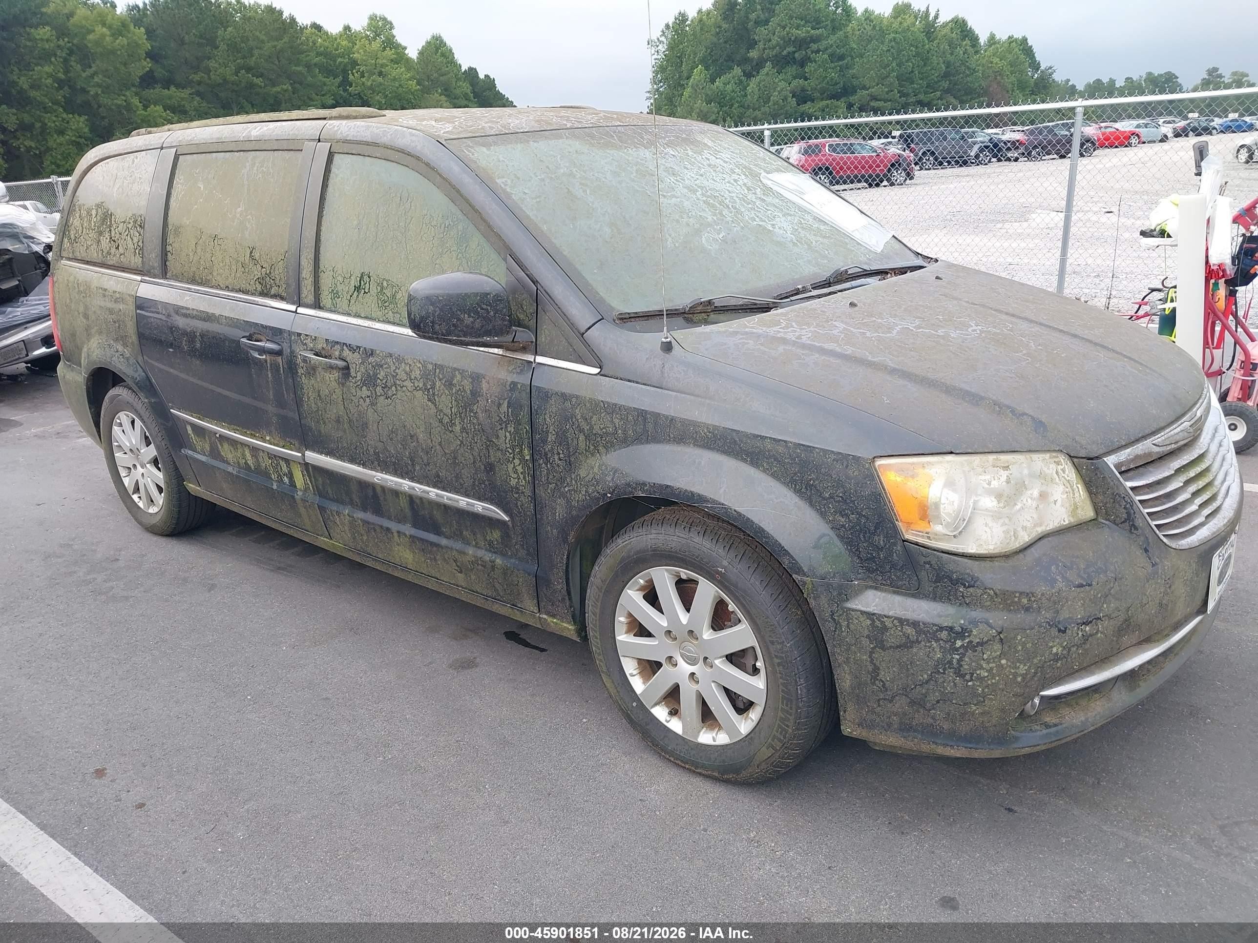 2014 Chrysler Town & Country Touring Черный vin: 2C4RC1BG0ER398323
