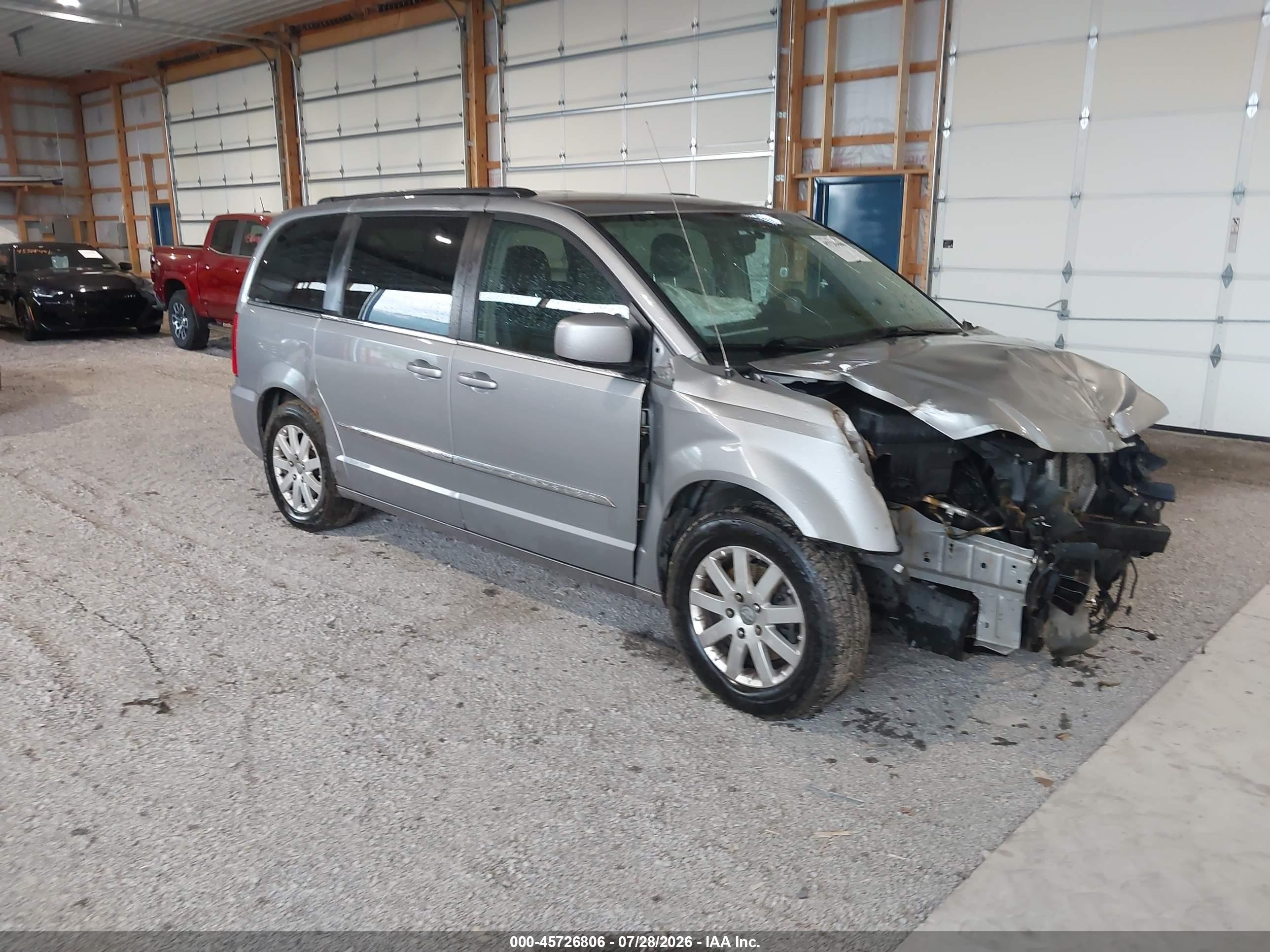 2014 Chrysler Town & Country Touring Silver vin: 2C4RC1BG0ER437881
