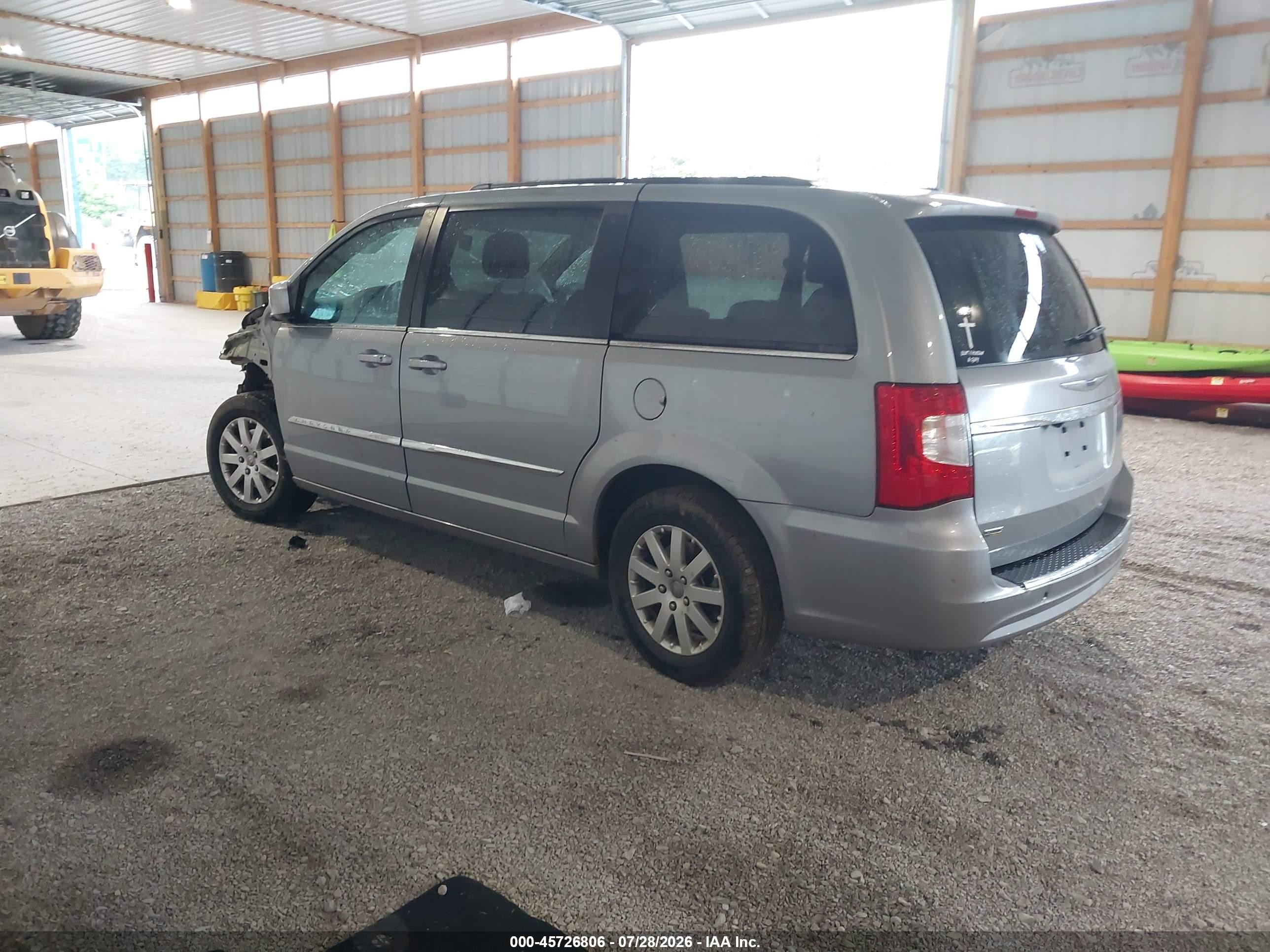 2014 Chrysler Town & Country Touring Silver vin: 2C4RC1BG0ER437881
