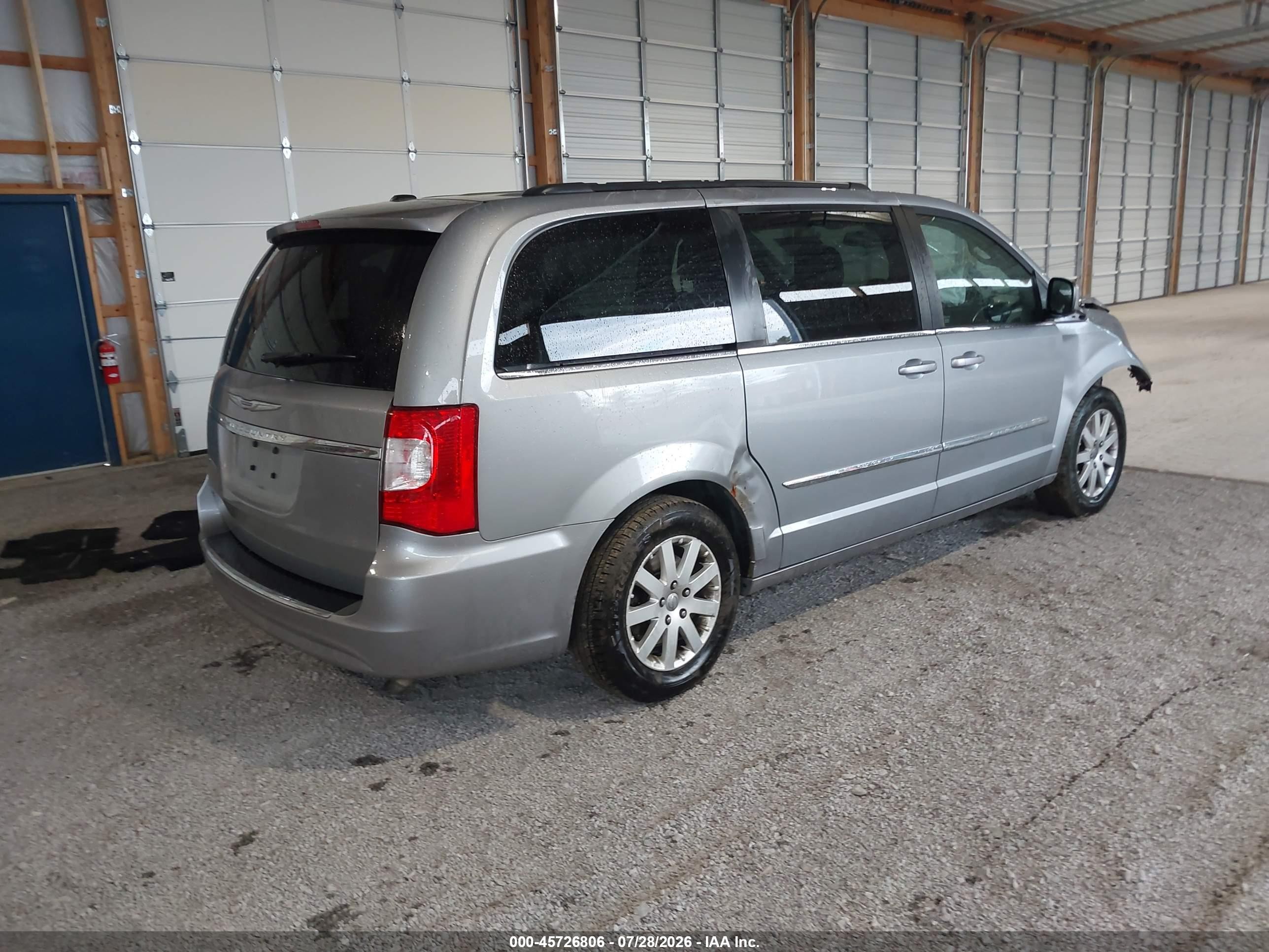 2014 Chrysler Town & Country Touring Silver vin: 2C4RC1BG0ER437881