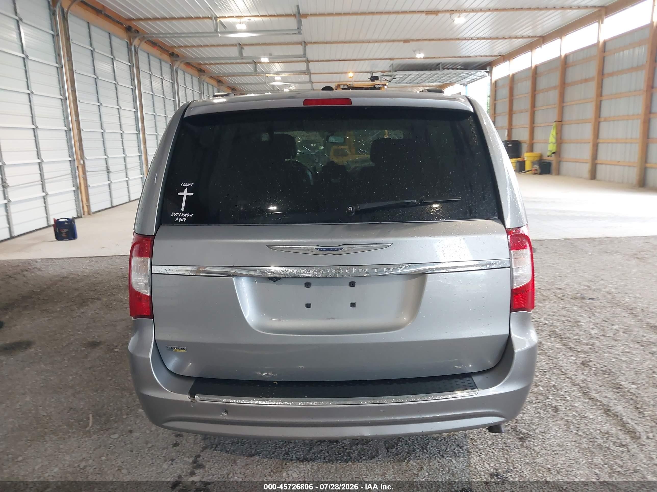 2014 Chrysler Town & Country Touring Silver vin: 2C4RC1BG0ER437881