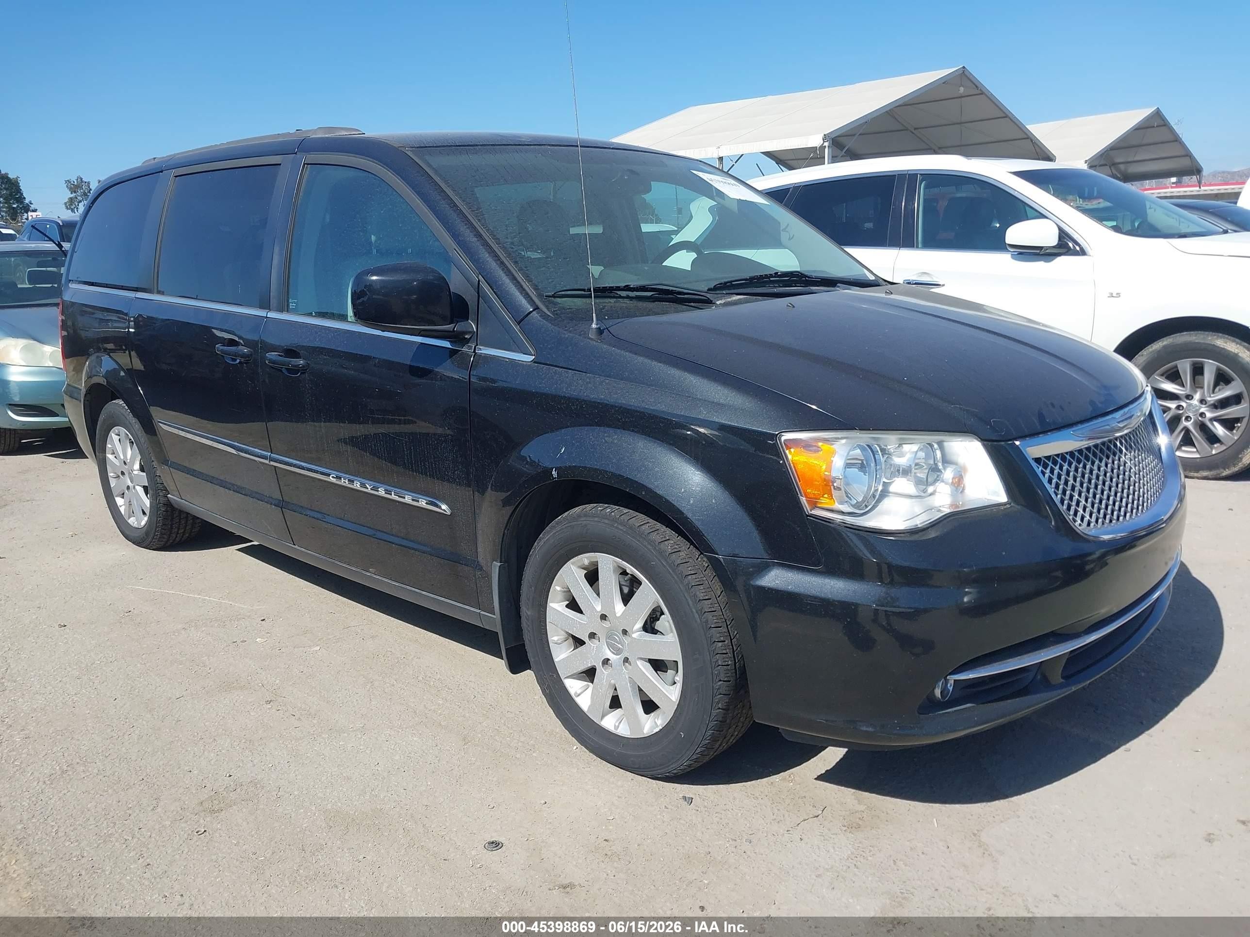 2015 Chrysler Town & Country Touring Black vin: 2C4RC1BG0FR577821