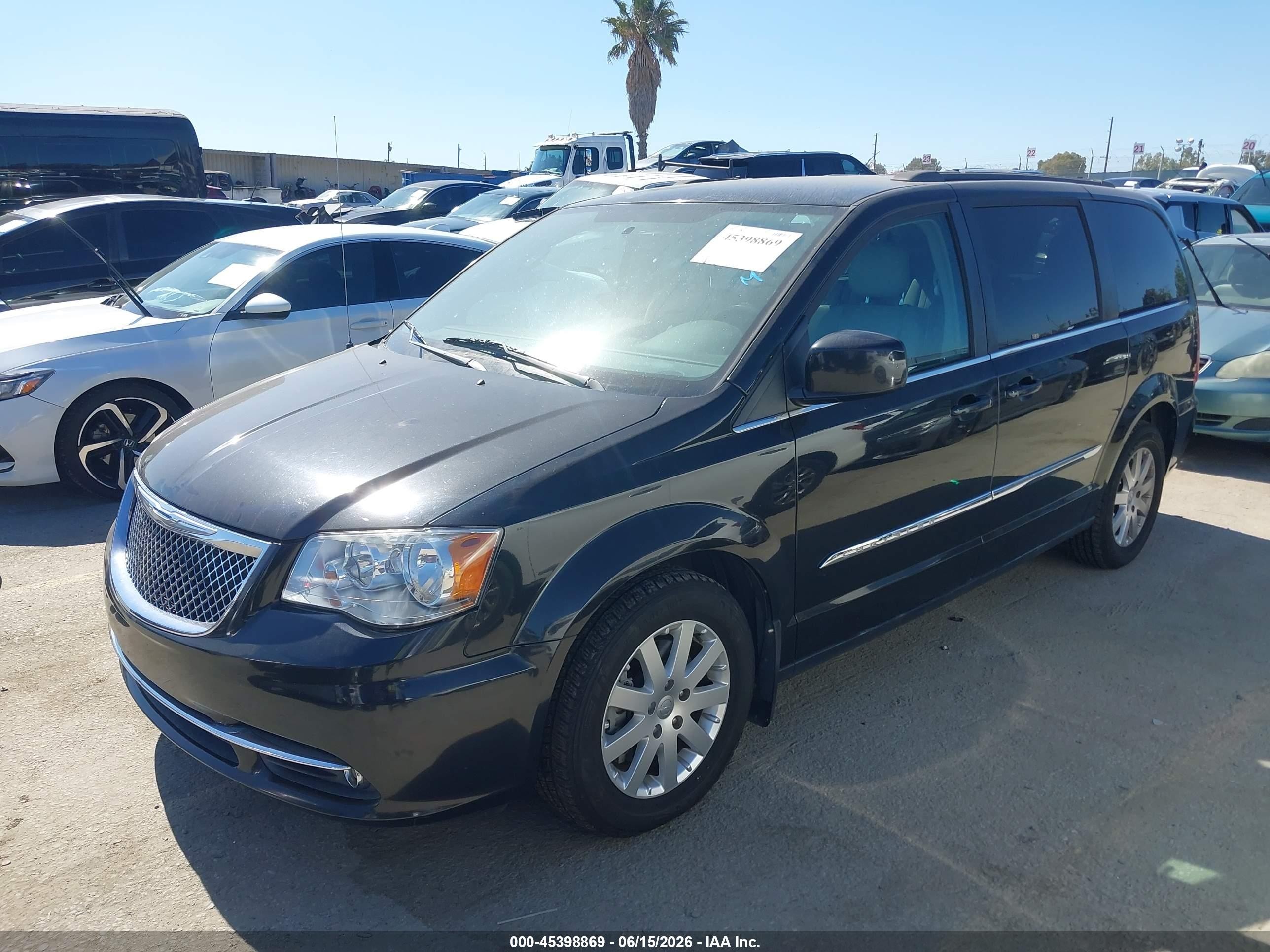 2015 Chrysler Town & Country Touring Black vin: 2C4RC1BG0FR577821